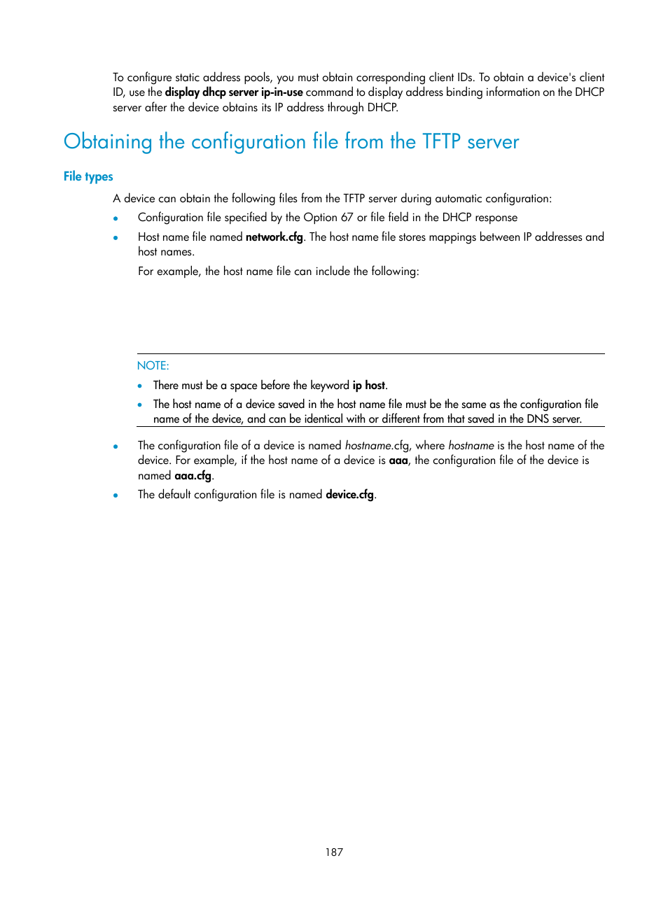 File types | H3C Technologies H3C S12500 Series Switches User Manual | Page 199 / 237