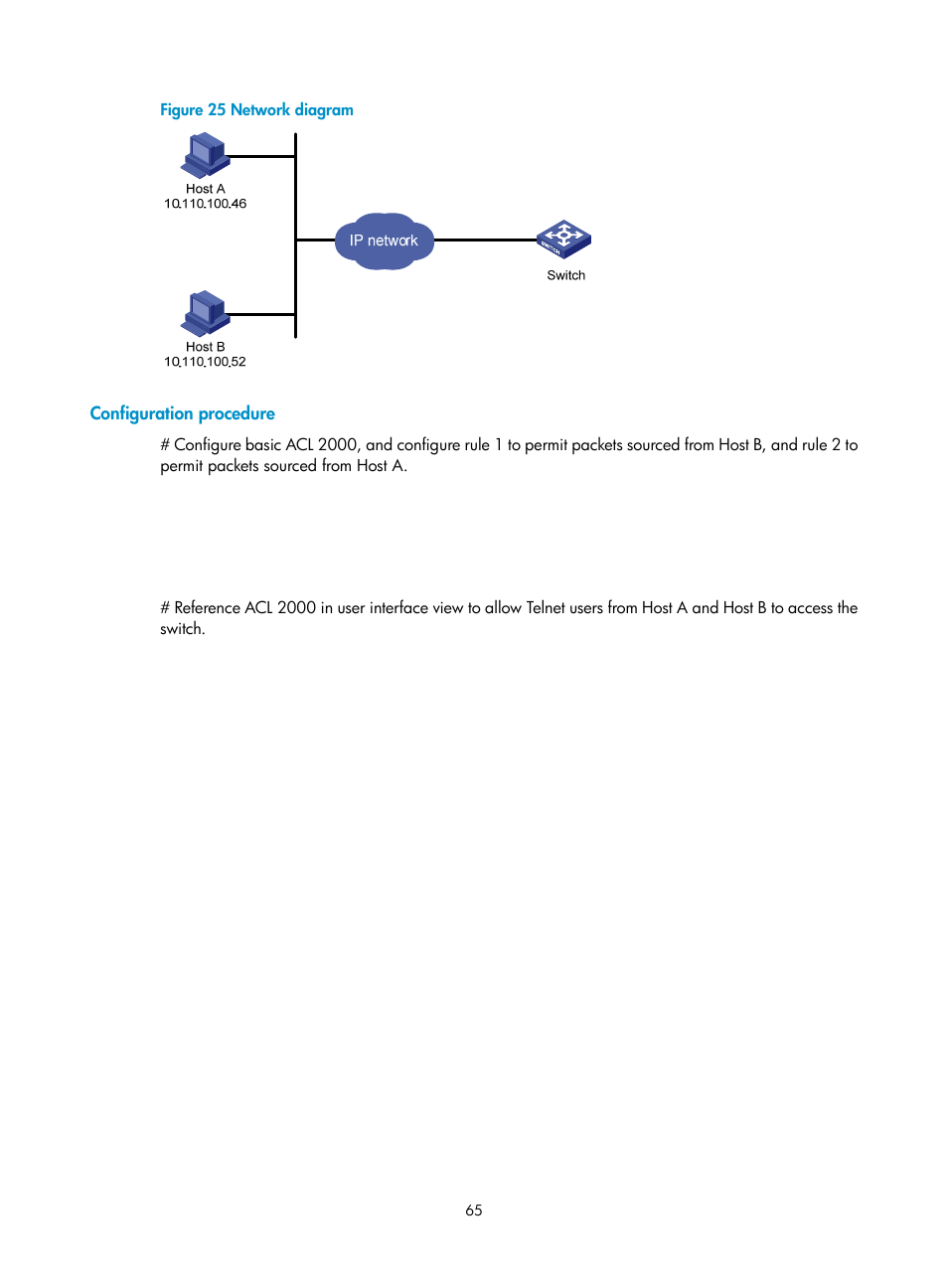 Configuration procedure | H3C Technologies H3C S12500 Series Switches User Manual | Page 77 / 237