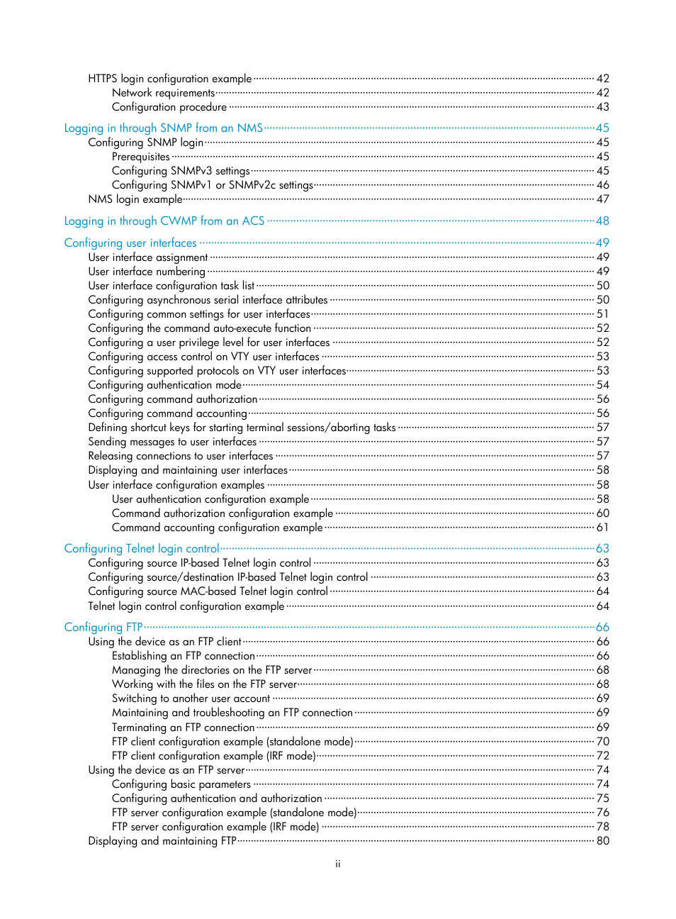 H3C Technologies H3C S12500 Series Switches User Manual | Page 8 / 237
