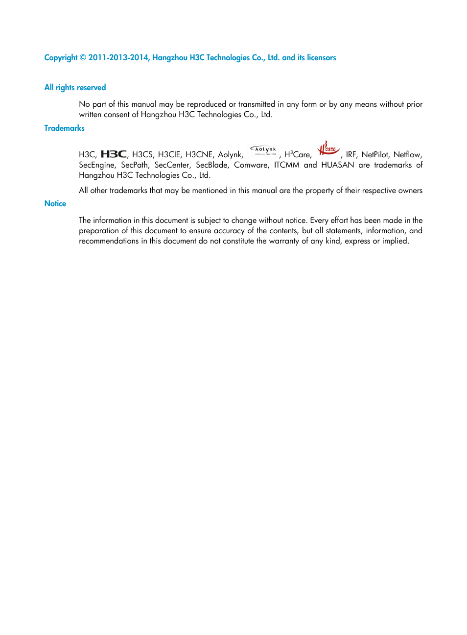 H3C Technologies H3C S12500 Series Switches User Manual | Page 2 / 36