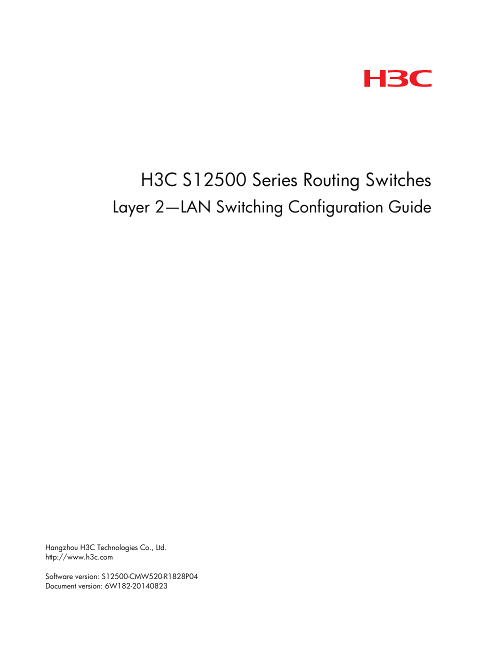 H3C Technologies H3C S12500 Series Switches User Manual | 270 pages