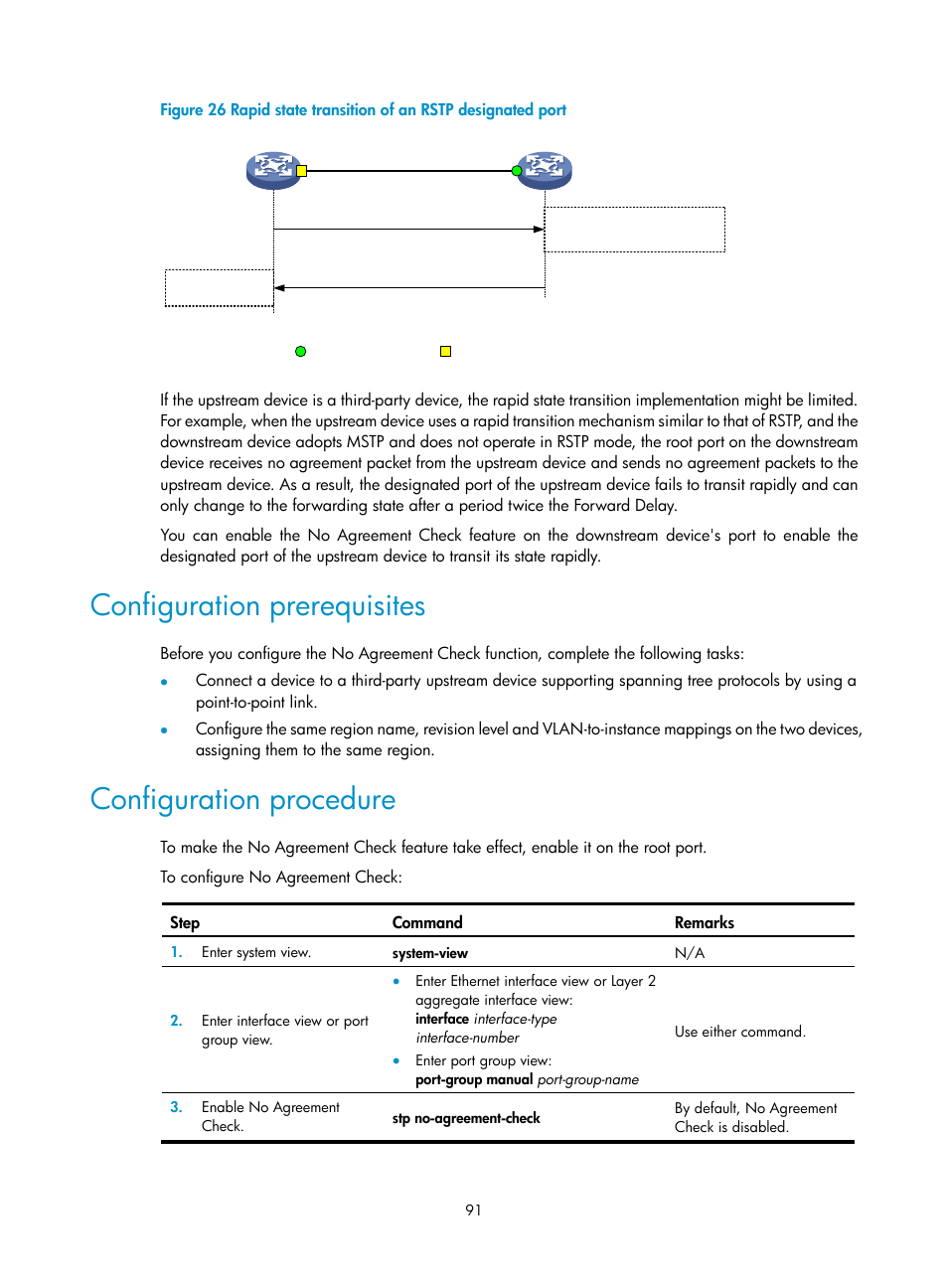 Configuration prerequisites, Configuration procedure | H3C Technologies H3C S12500 Series Switches User Manual | Page 104 / 270