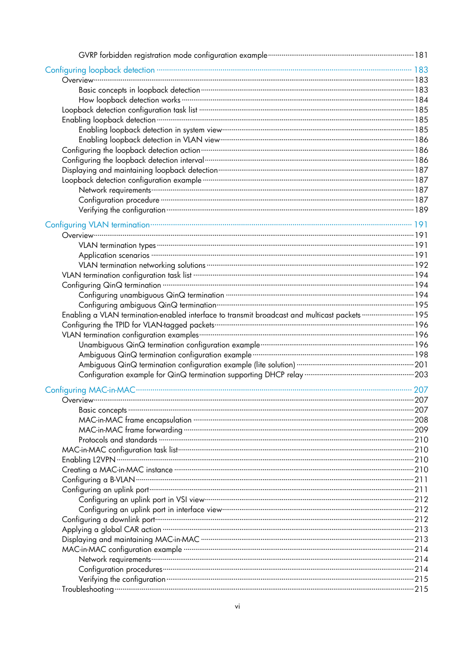 H3C Technologies H3C S12500 Series Switches User Manual | Page 12 / 270