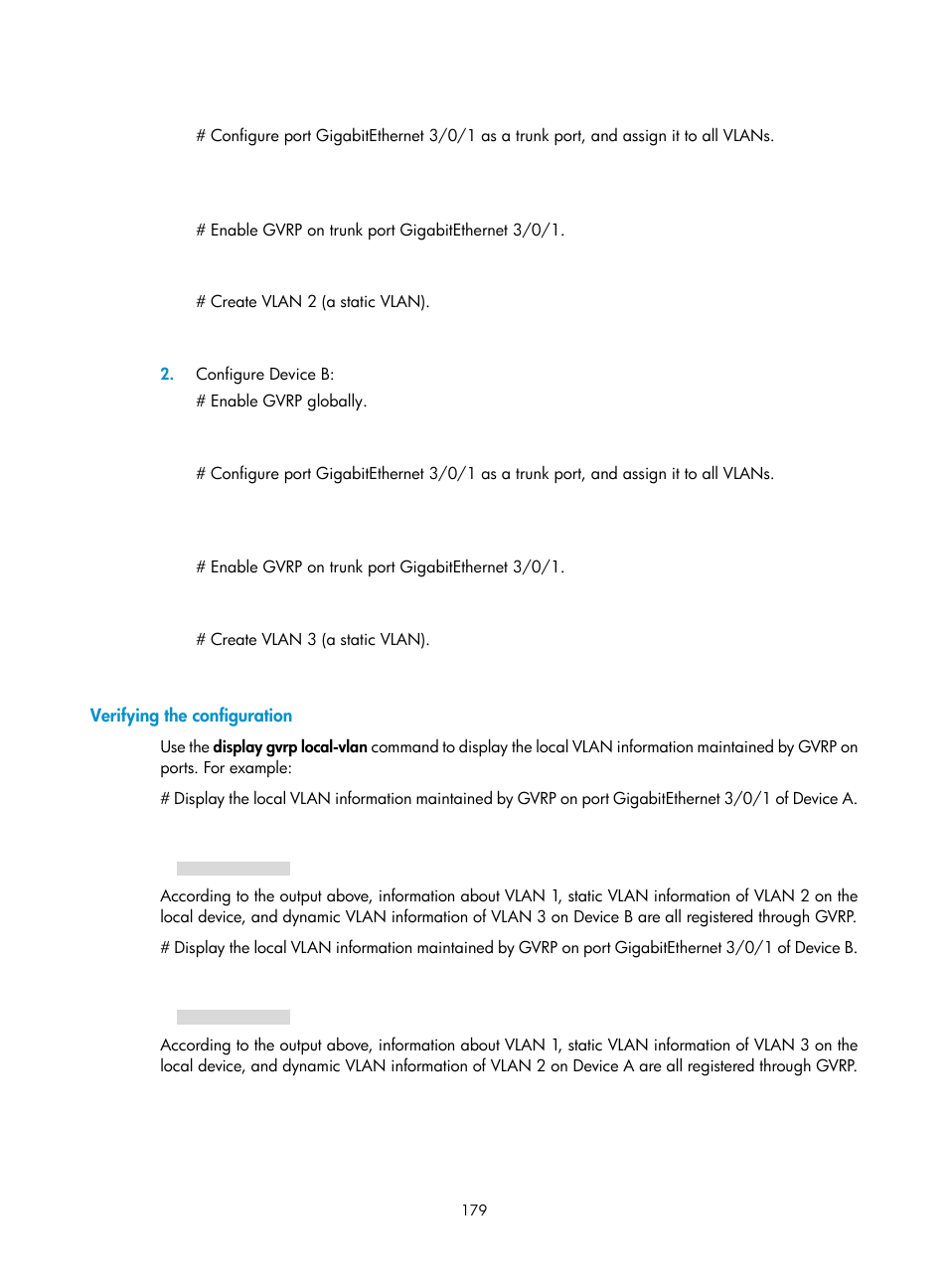 Verifying the configuration | H3C Technologies H3C S12500 Series Switches User Manual | Page 192 / 270