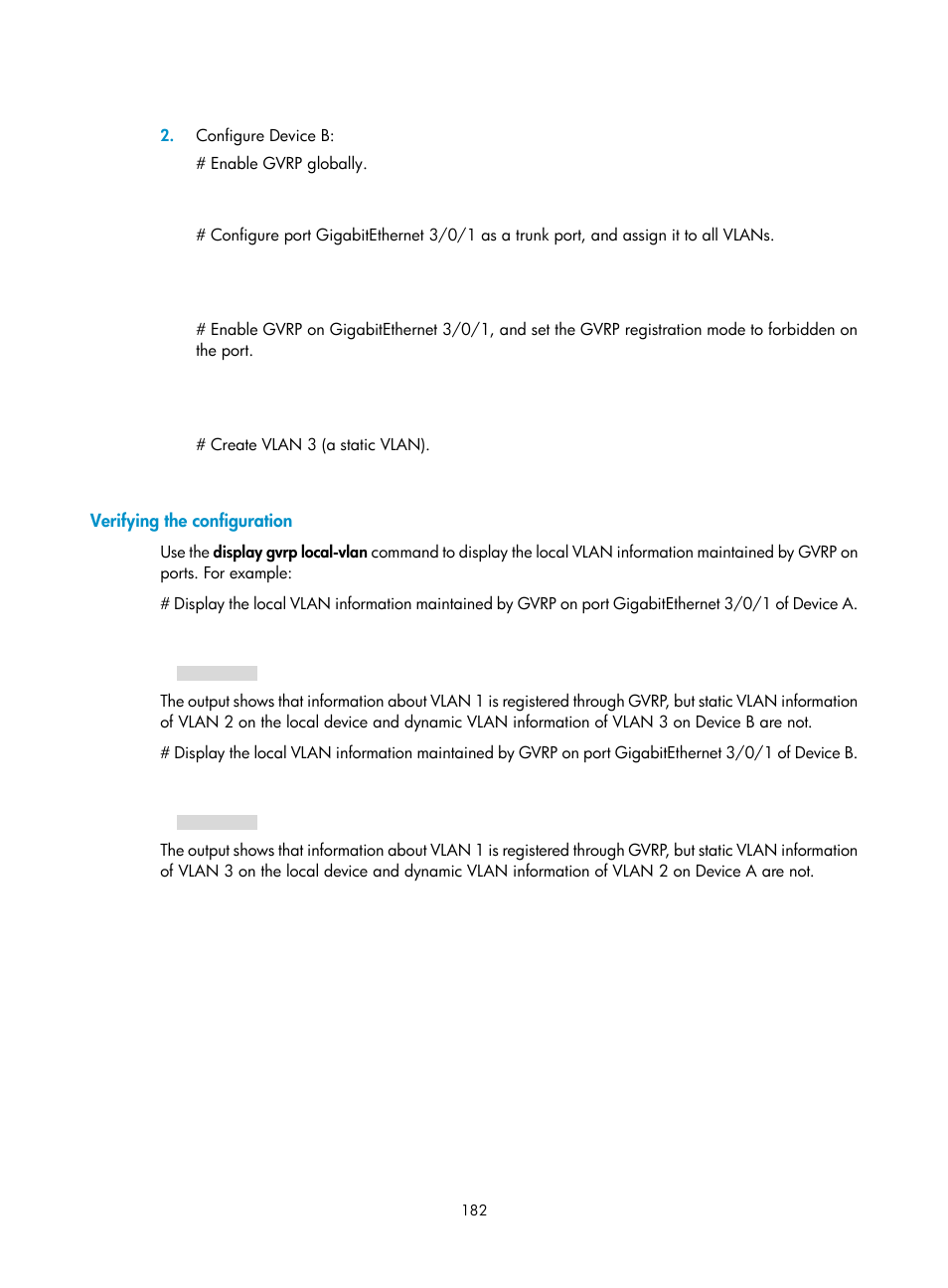 Verifying the configuration | H3C Technologies H3C S12500 Series Switches User Manual | Page 195 / 270