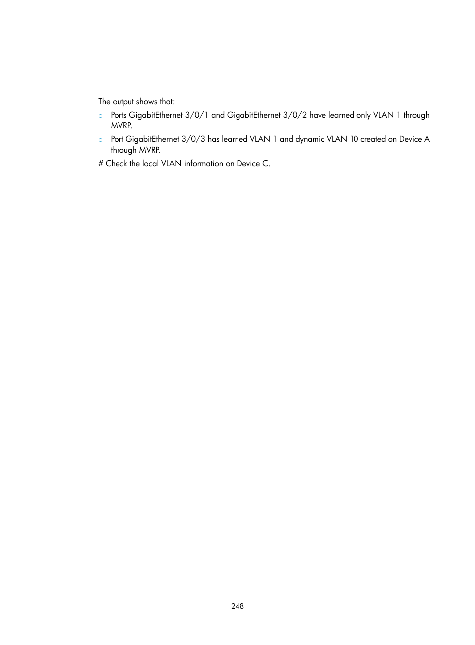 H3C Technologies H3C S12500 Series Switches User Manual | Page 261 / 270