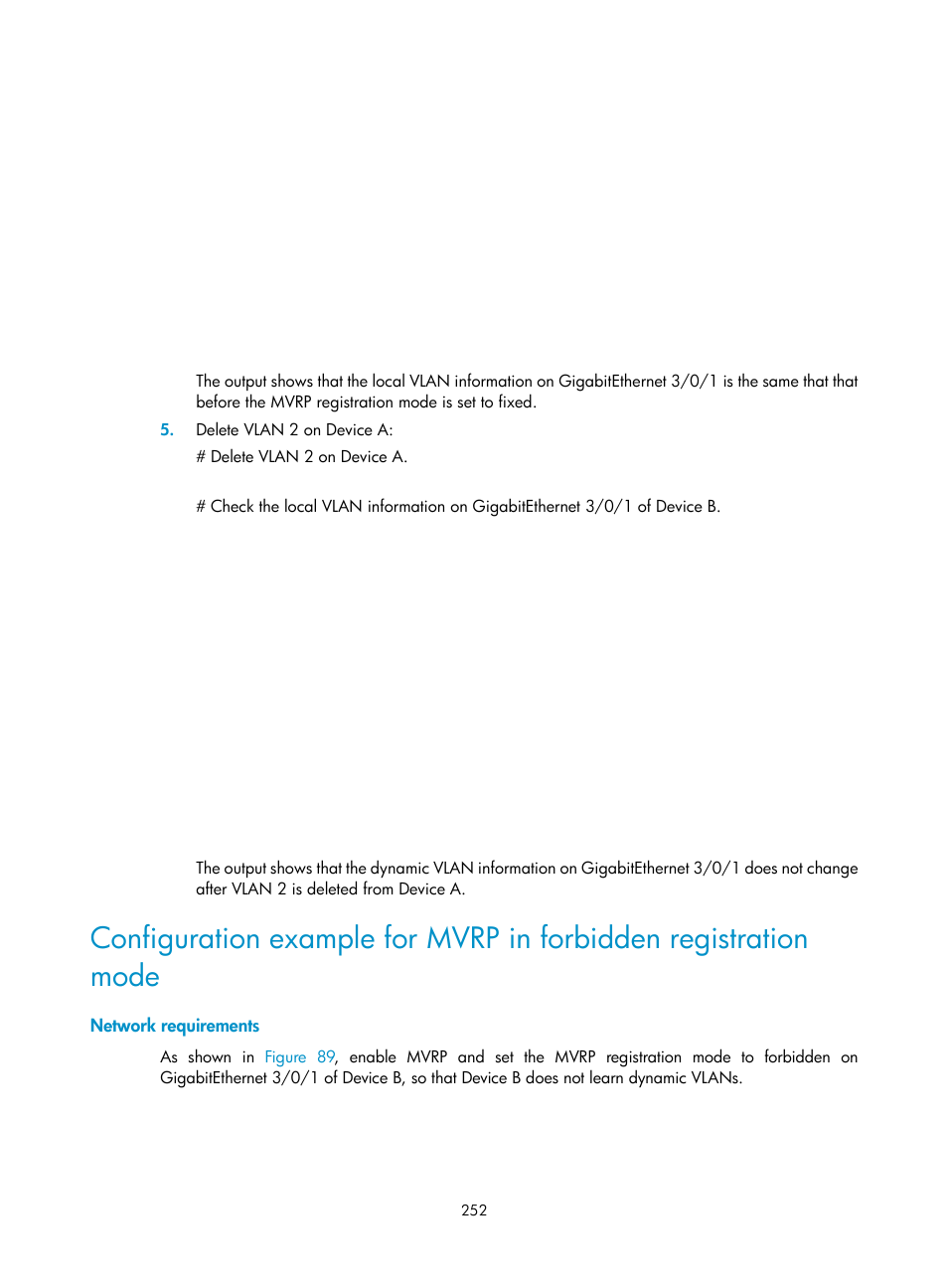 Network requirements | H3C Technologies H3C S12500 Series Switches User Manual | Page 265 / 270