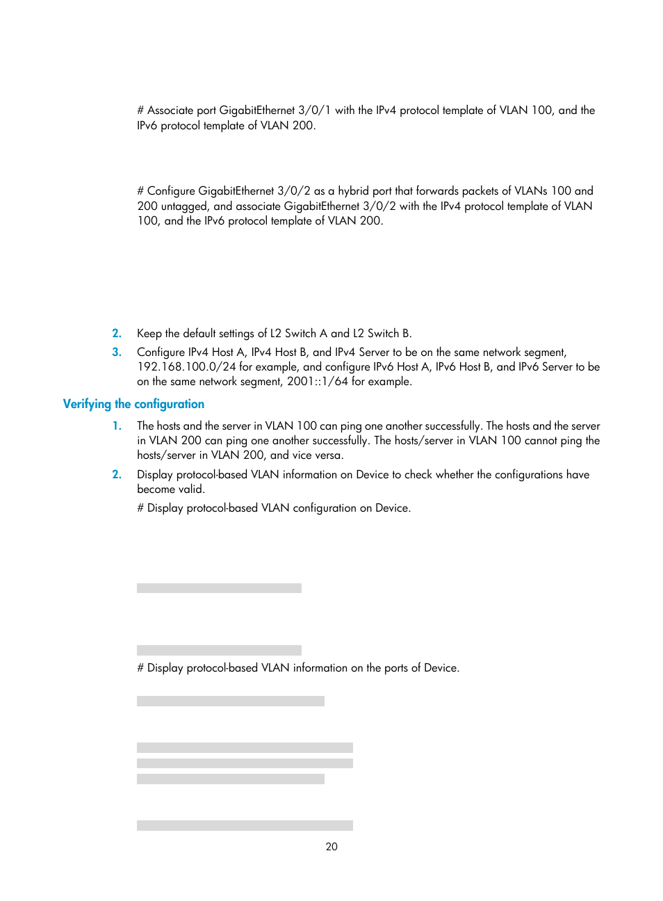 Verifying the configuration | H3C Technologies H3C S12500 Series Switches User Manual | Page 33 / 270
