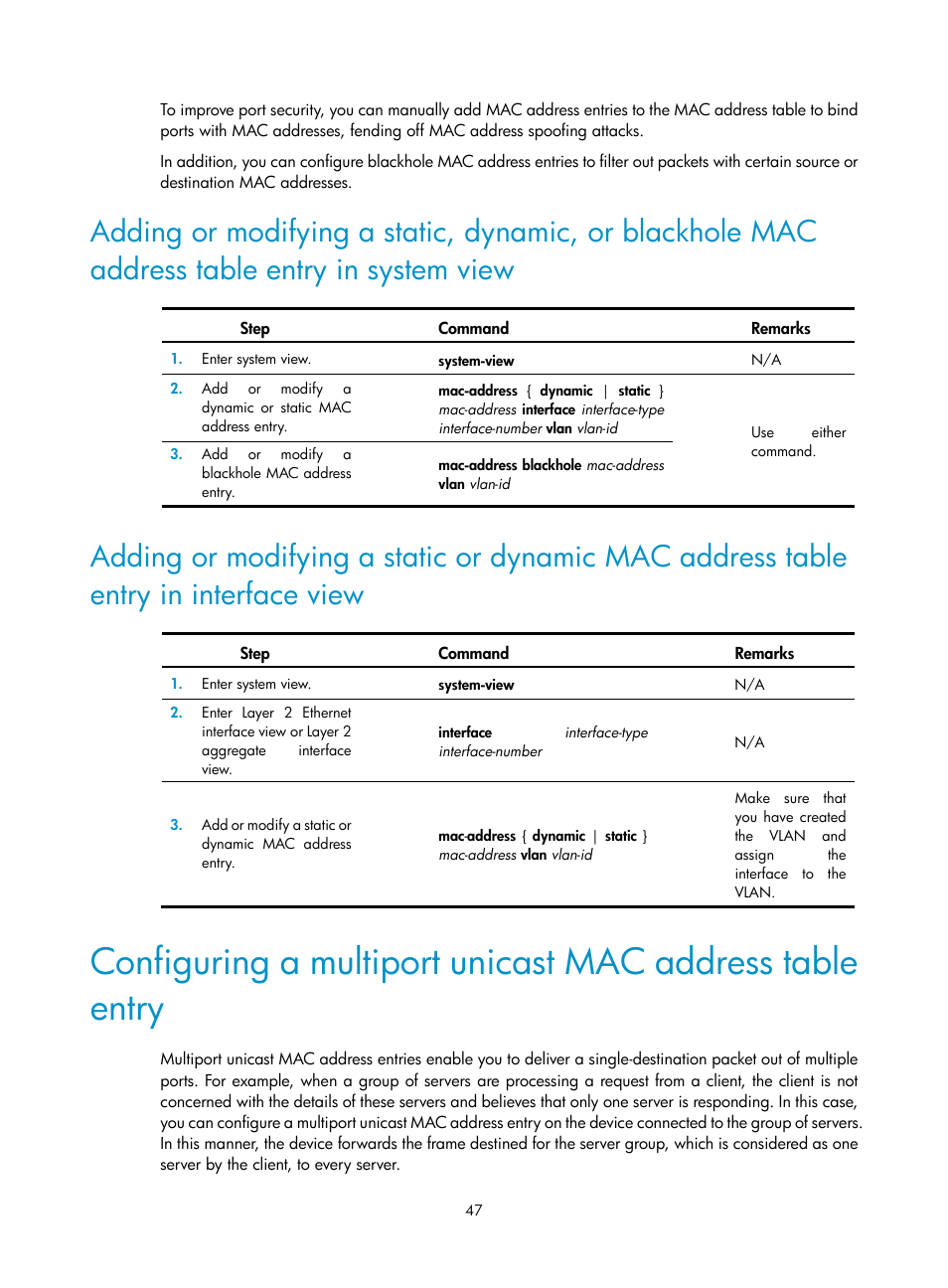 H3C Technologies H3C S12500 Series Switches User Manual | Page 60 / 270