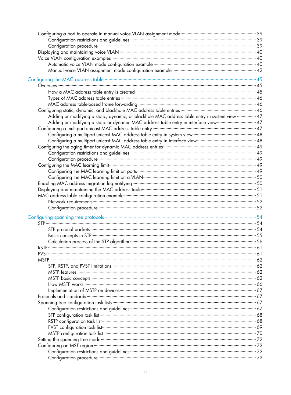 H3C Technologies H3C S12500 Series Switches User Manual | Page 8 / 270