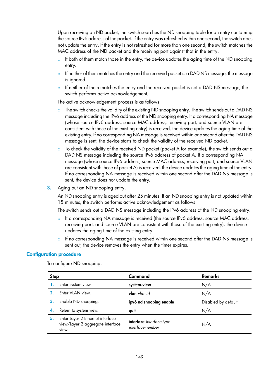 Configuration procedure | H3C Technologies H3C S12500 Series Switches User Manual | Page 163 / 249