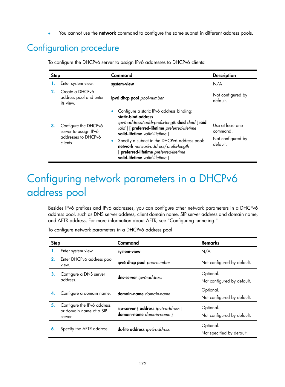 Configuration procedure | H3C Technologies H3C S12500 Series Switches User Manual | Page 186 / 249