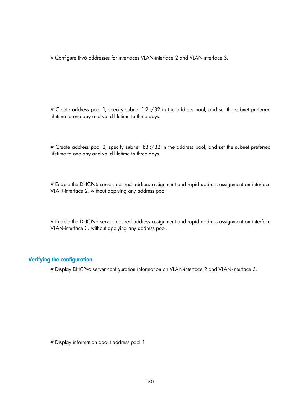 Verifying the configuration | H3C Technologies H3C S12500 Series Switches User Manual | Page 194 / 249