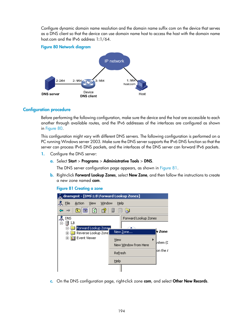 Configuration procedure, Figure 80 | H3C Technologies H3C S12500 Series Switches User Manual | Page 208 / 249