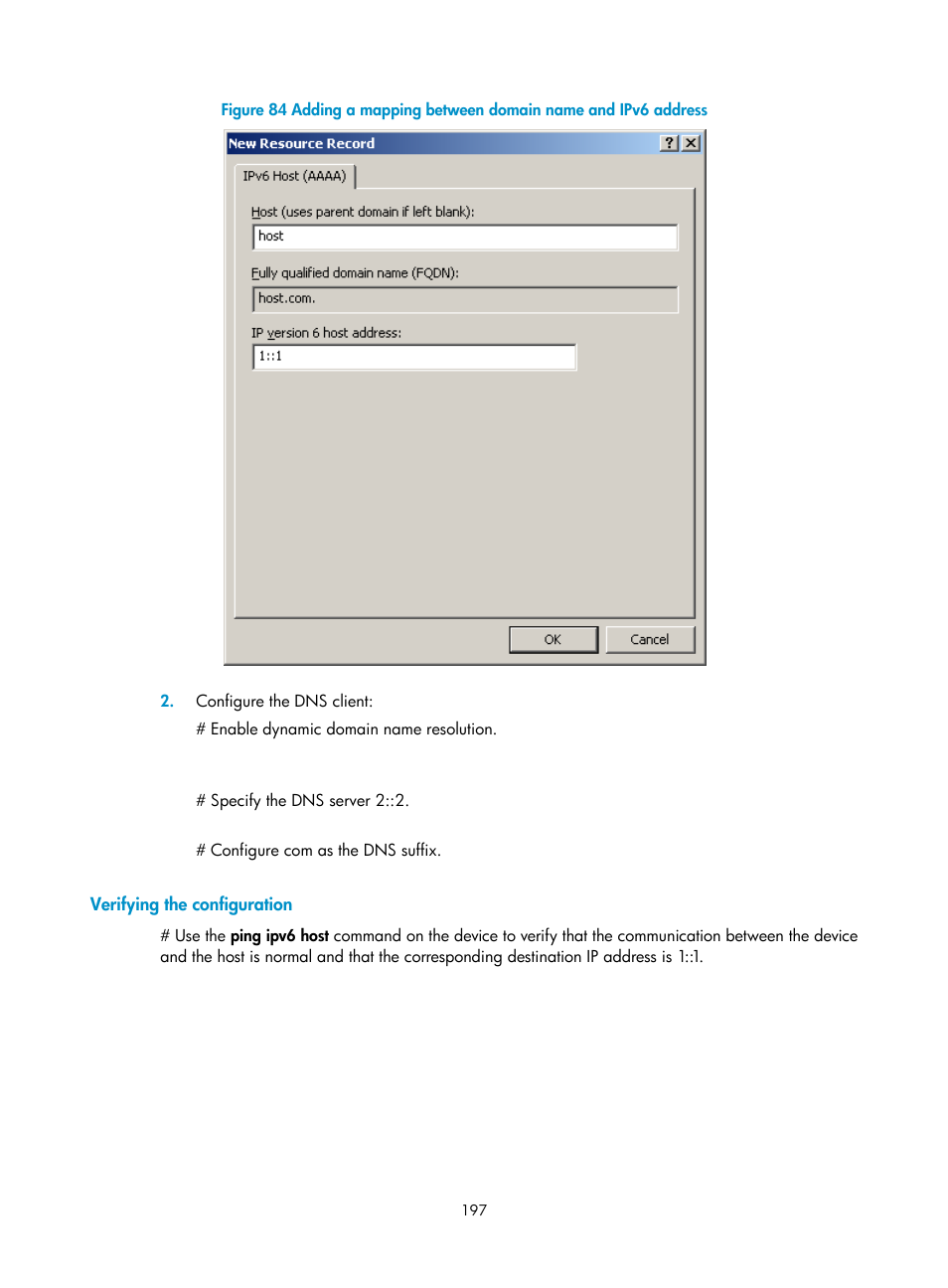 Verifying the configuration | H3C Technologies H3C S12500 Series Switches User Manual | Page 211 / 249