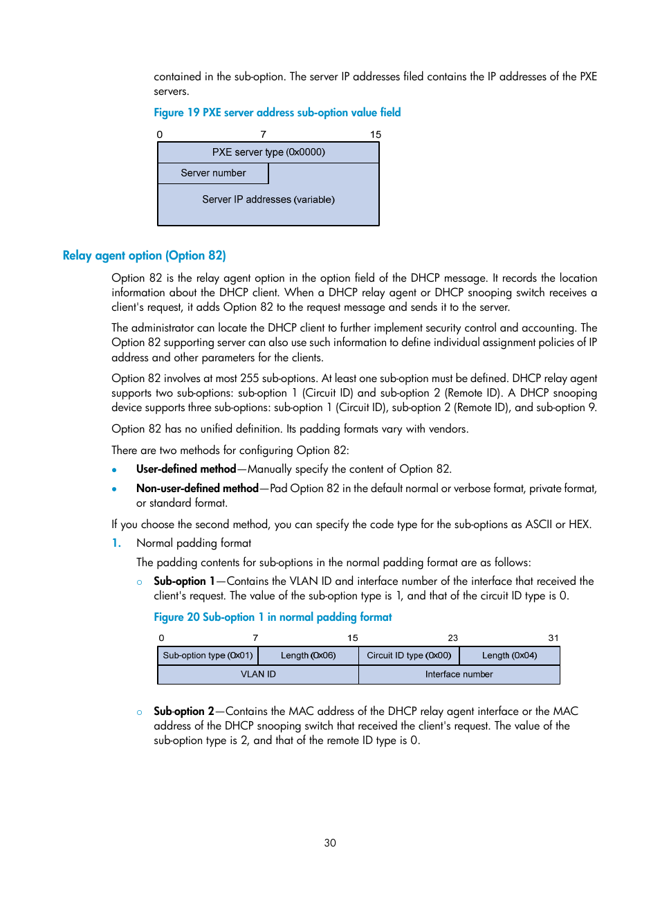 Relay agent option (option 82), Figure 19 | H3C Technologies H3C S12500 Series Switches User Manual | Page 44 / 249