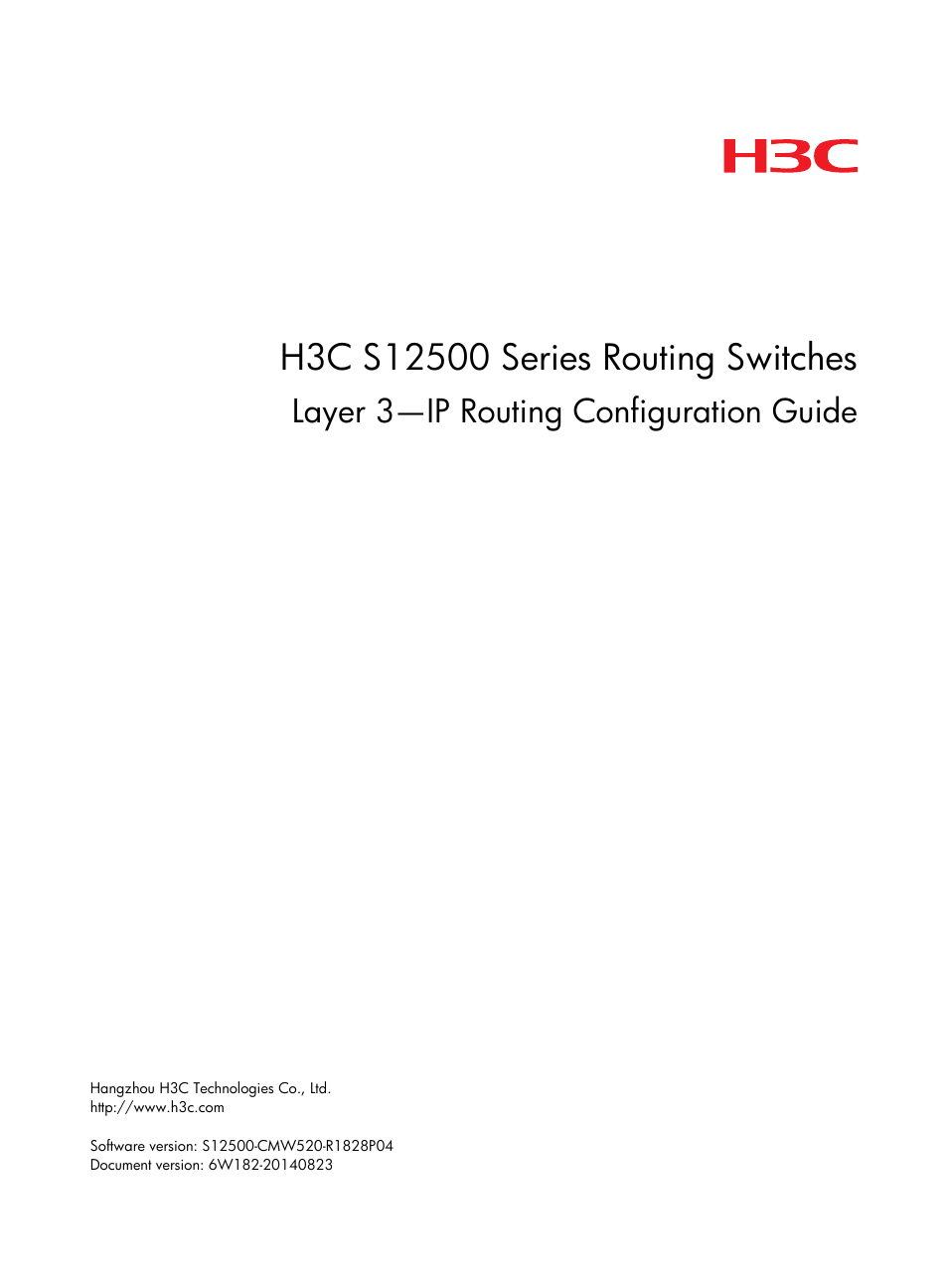 H3C Technologies H3C S12500 Series Switches User Manual | 443 pages