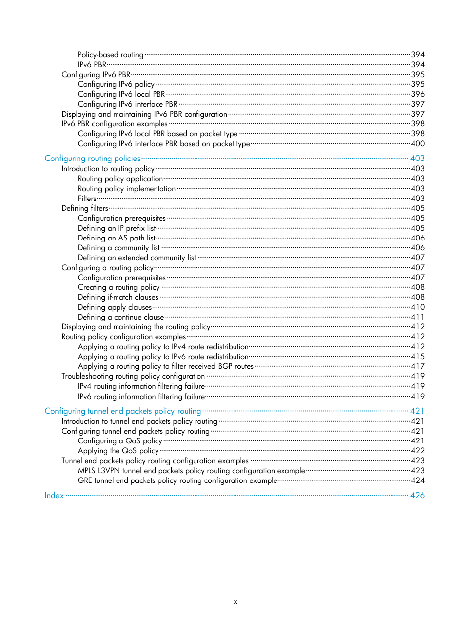 H3C Technologies H3C S12500 Series Switches User Manual | Page 16 / 443