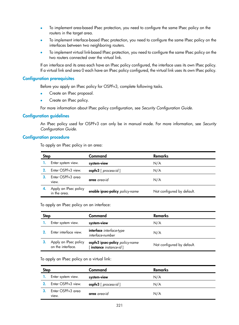 Configuration prerequisites, Configuration guidelines, Configuration procedure | H3C Technologies H3C S12500 Series Switches User Manual | Page 337 / 443