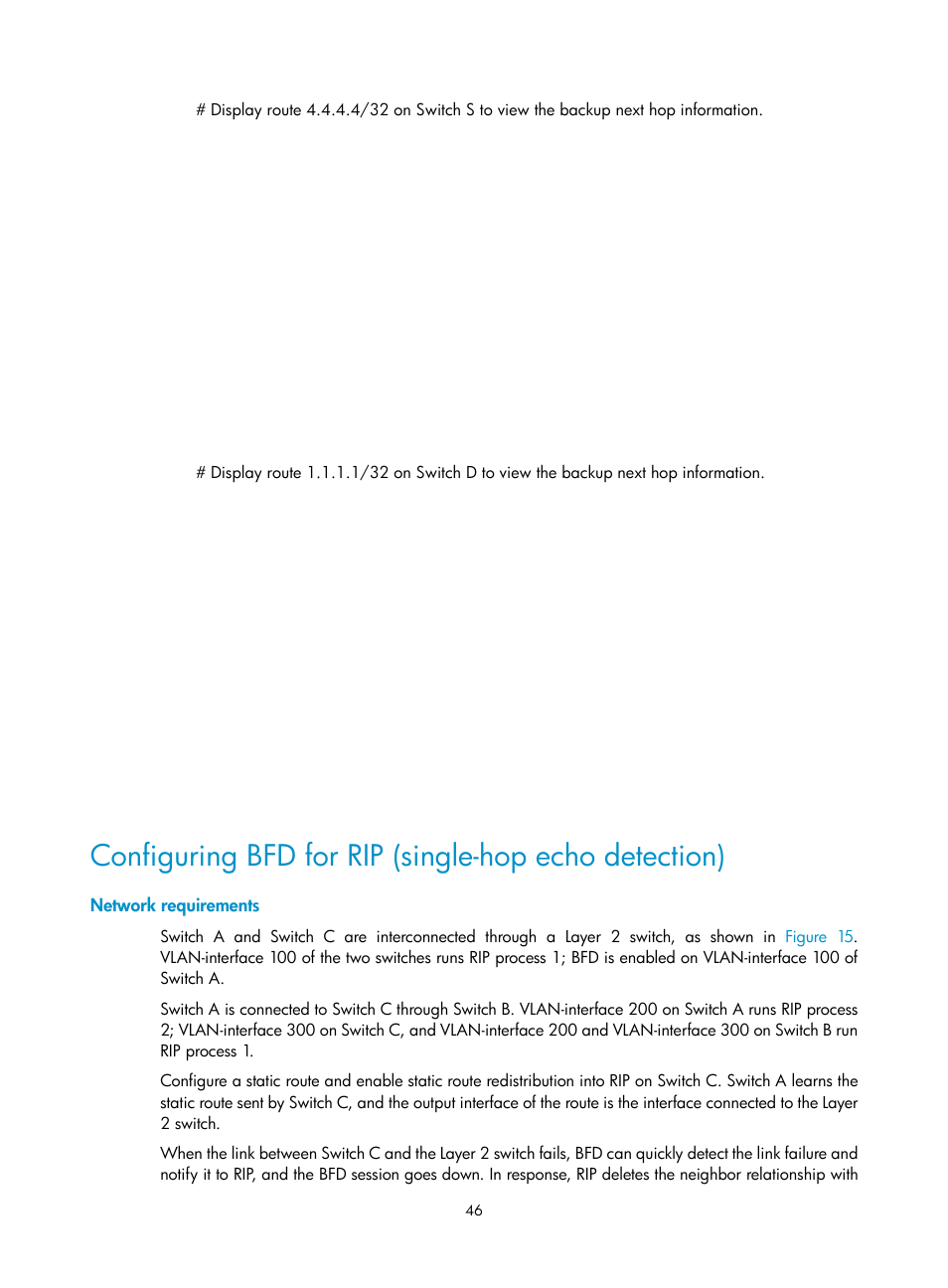 Network requirements | H3C Technologies H3C S12500 Series Switches User Manual | Page 62 / 443