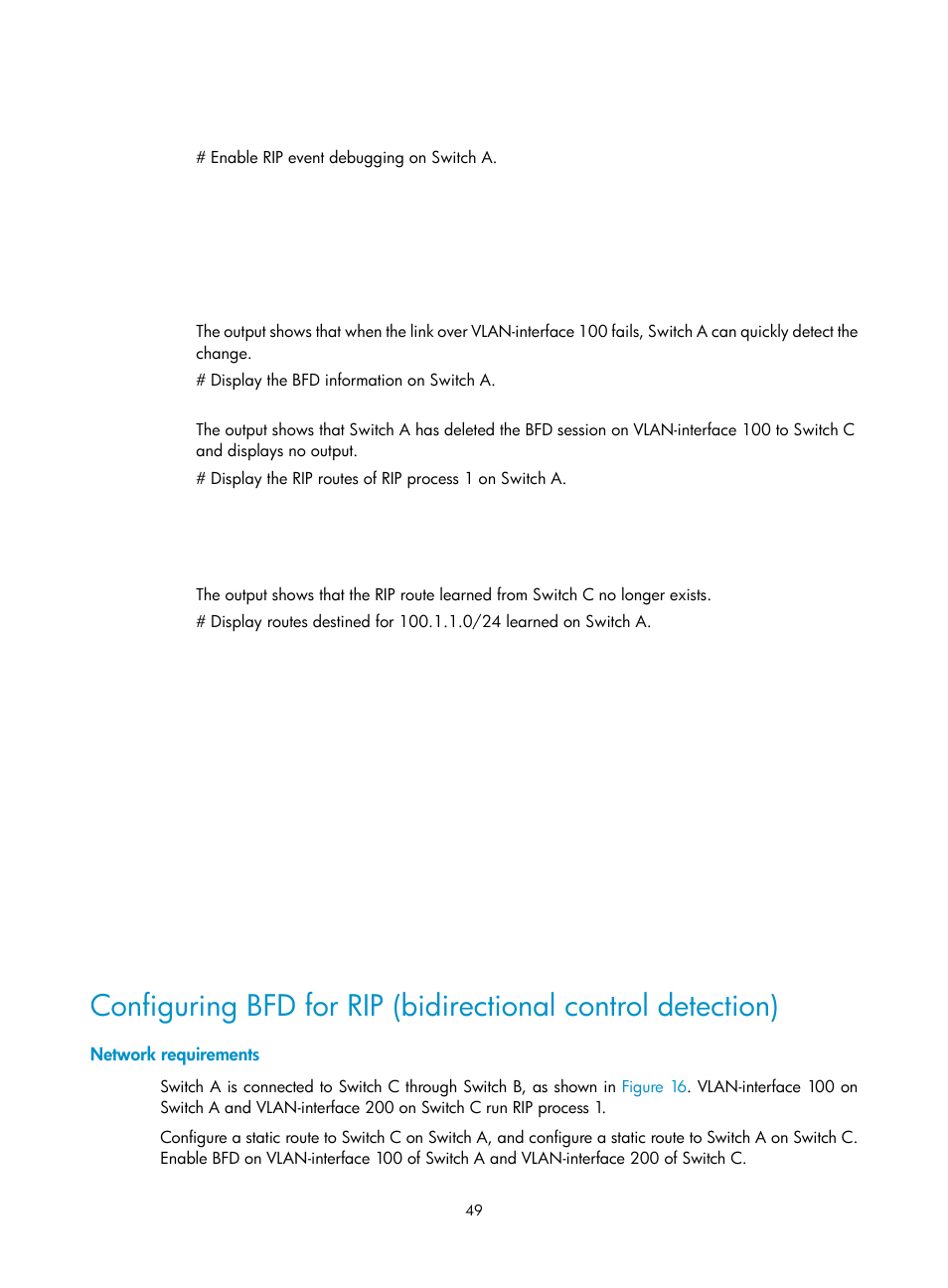 Network requirements | H3C Technologies H3C S12500 Series Switches User Manual | Page 65 / 443