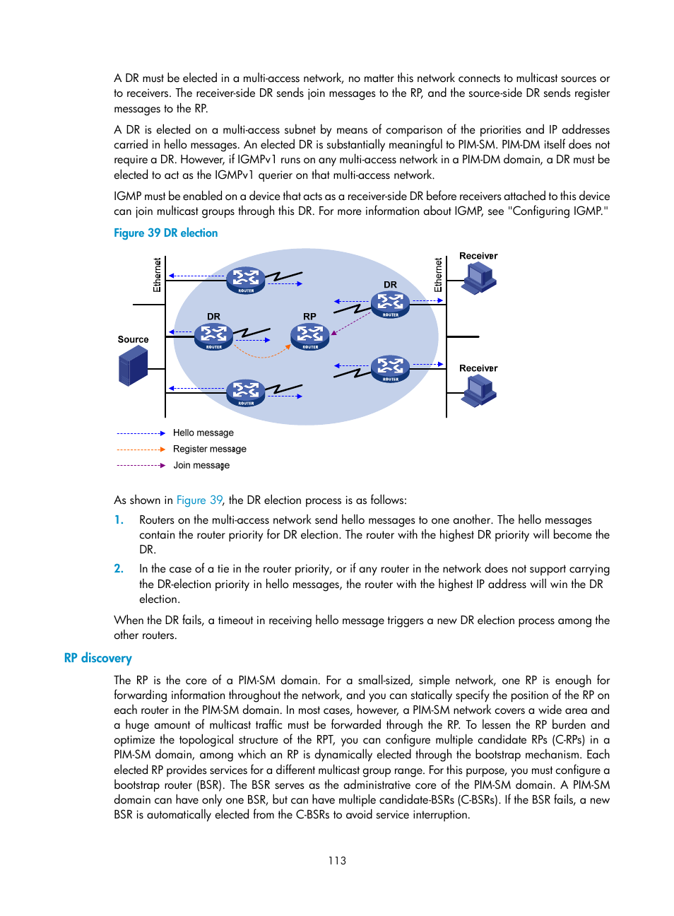 Rp discovery | H3C Technologies H3C S12500 Series Switches User Manual | Page 129 / 468