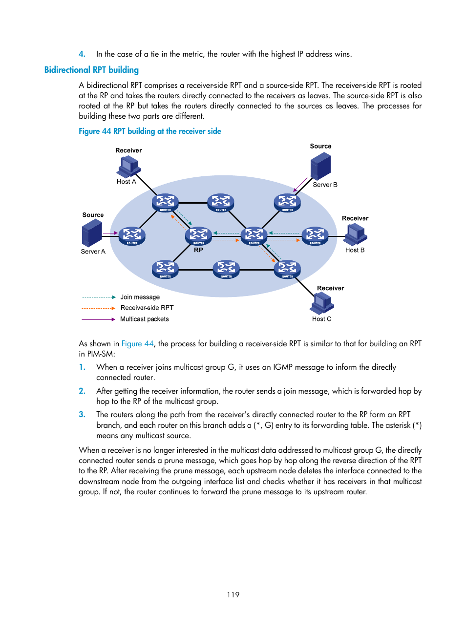 Bidirectional rpt building | H3C Technologies H3C S12500 Series Switches User Manual | Page 135 / 468