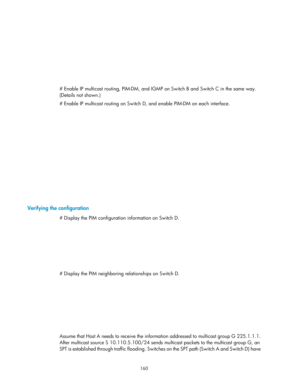 Verifying the configuration | H3C Technologies H3C S12500 Series Switches User Manual | Page 176 / 468