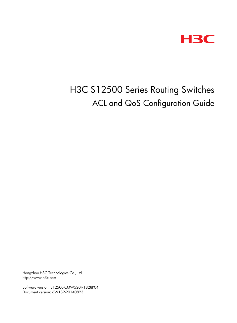 H3C Technologies H3C S12500 Series Switches User Manual | 96 pages