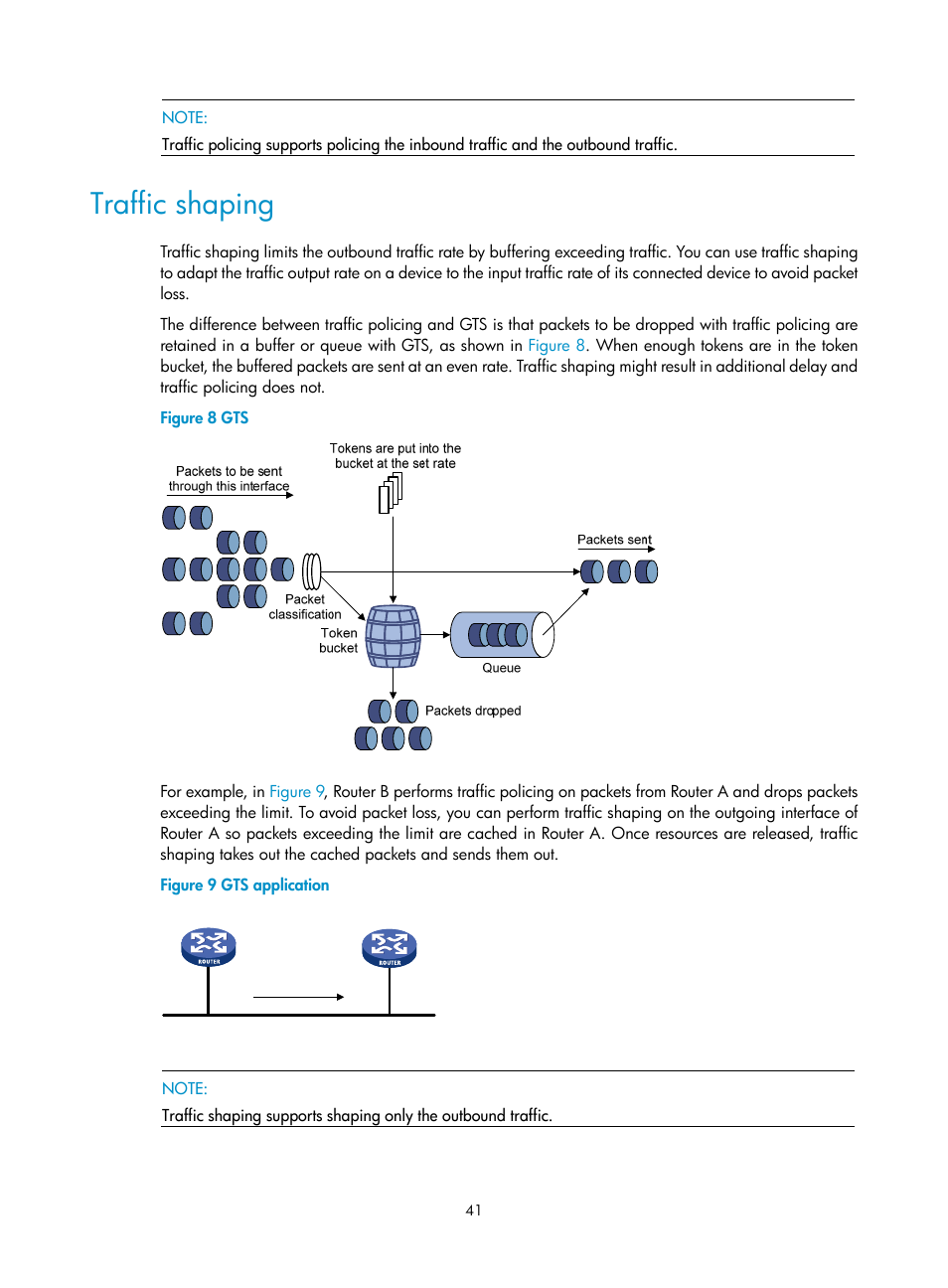 Traffic shaping | H3C Technologies H3C S12500 Series Switches User Manual | Page 50 / 96