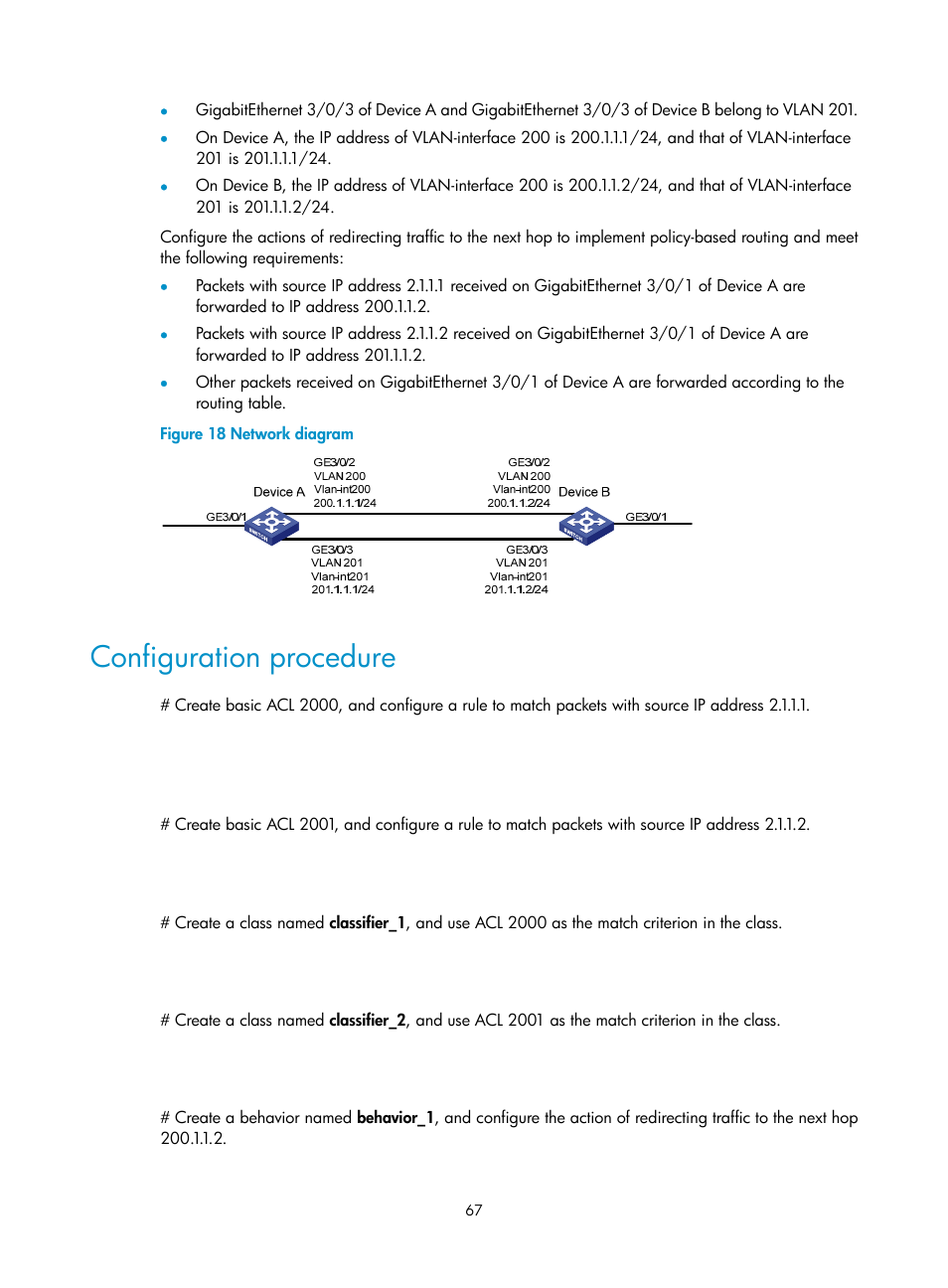 Configuration procedure, N in, Figure 18 | H3C Technologies H3C S12500 Series Switches User Manual | Page 76 / 96