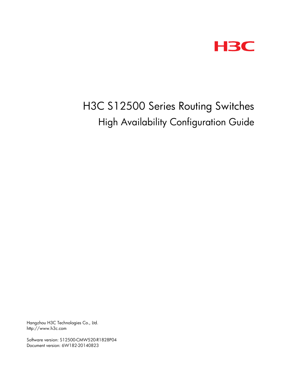 H3C Technologies H3C S12500 Series Switches User Manual | 241 pages
