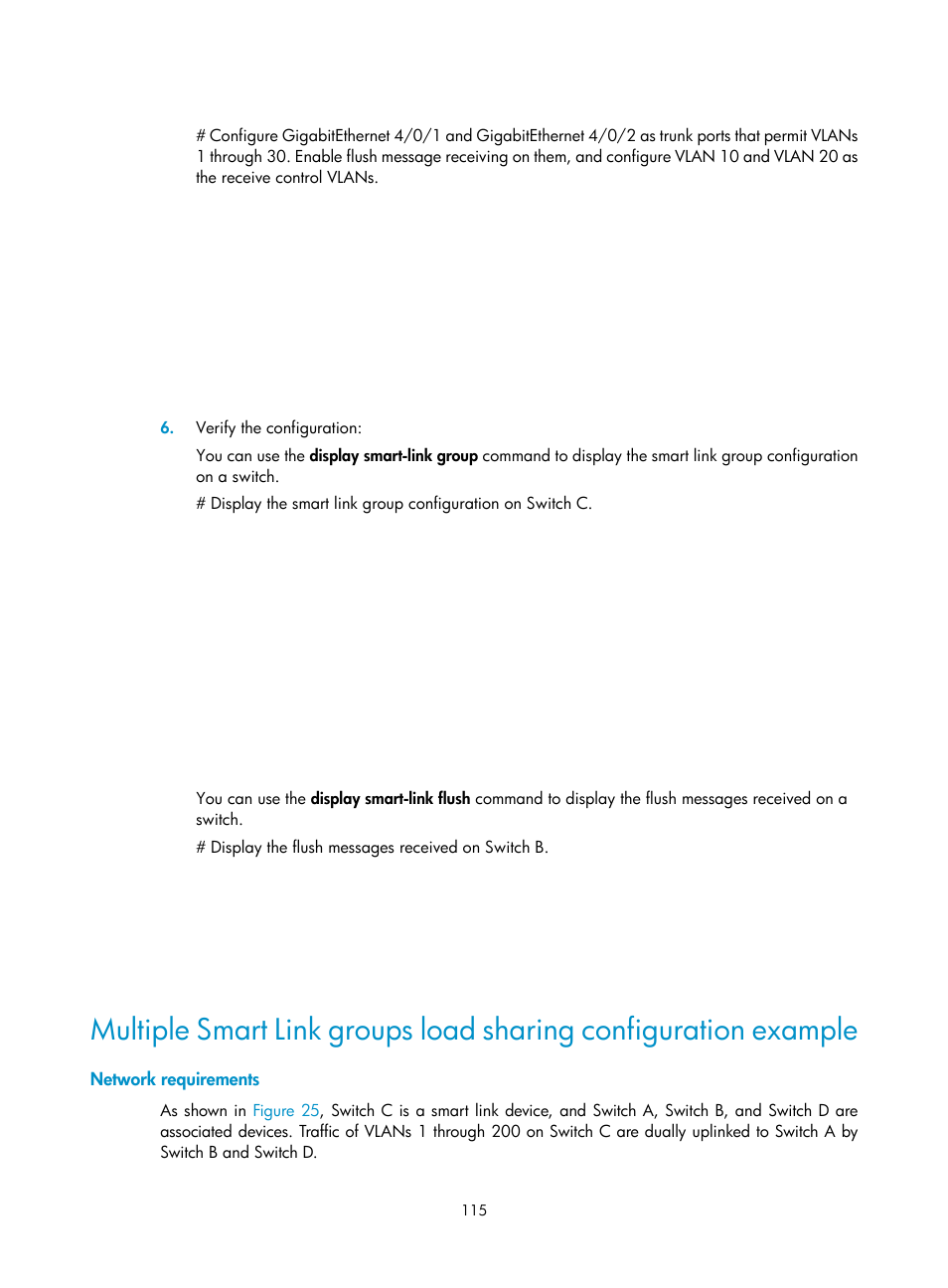 Network requirements | H3C Technologies H3C S12500 Series Switches User Manual | Page 126 / 241