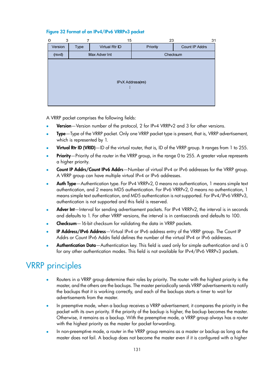 Vrrp principles, Figure 32 | H3C Technologies H3C S12500 Series Switches User Manual | Page 142 / 241