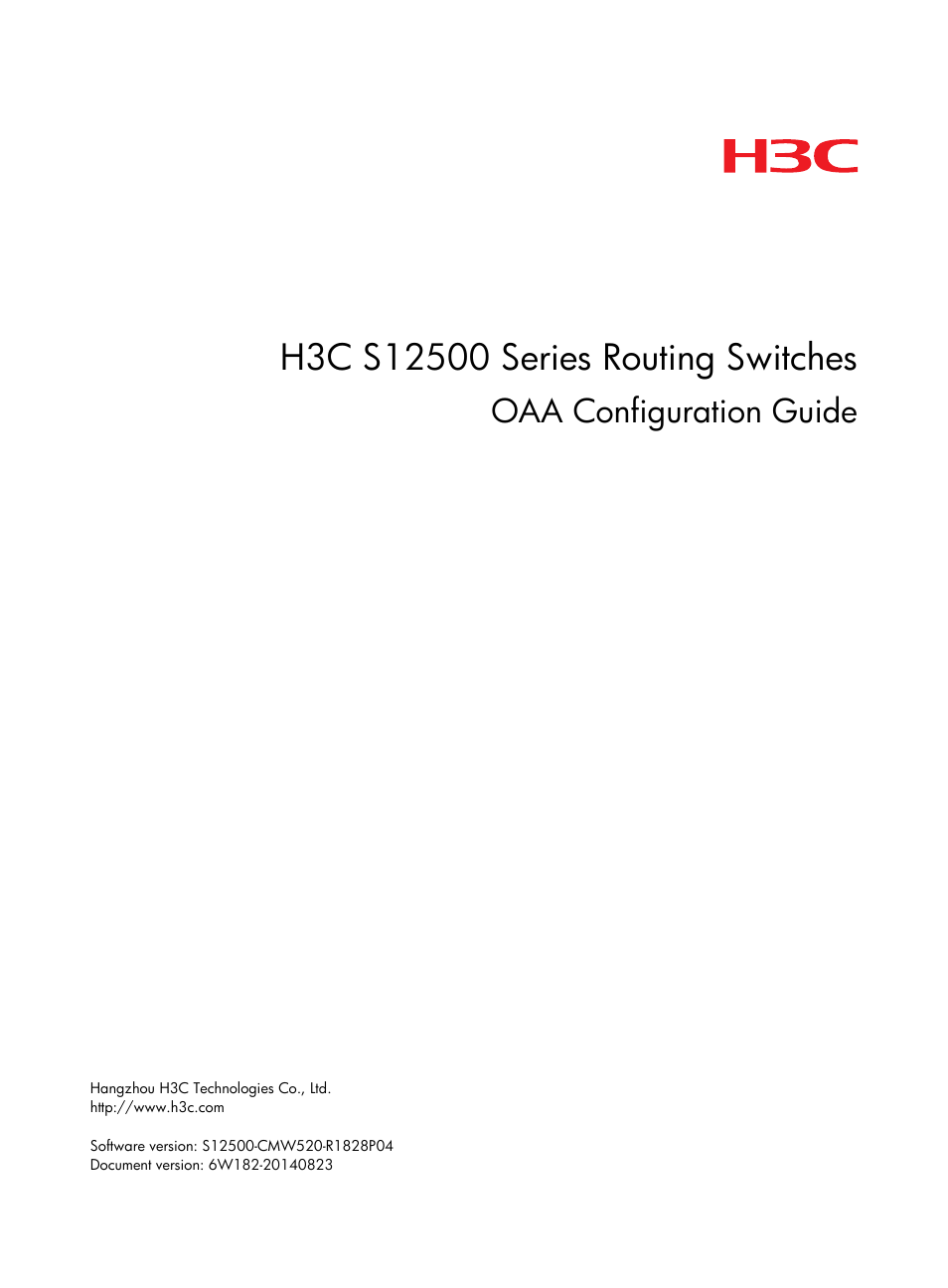 H3C Technologies H3C S12500 Series Switches User Manual | 32 pages