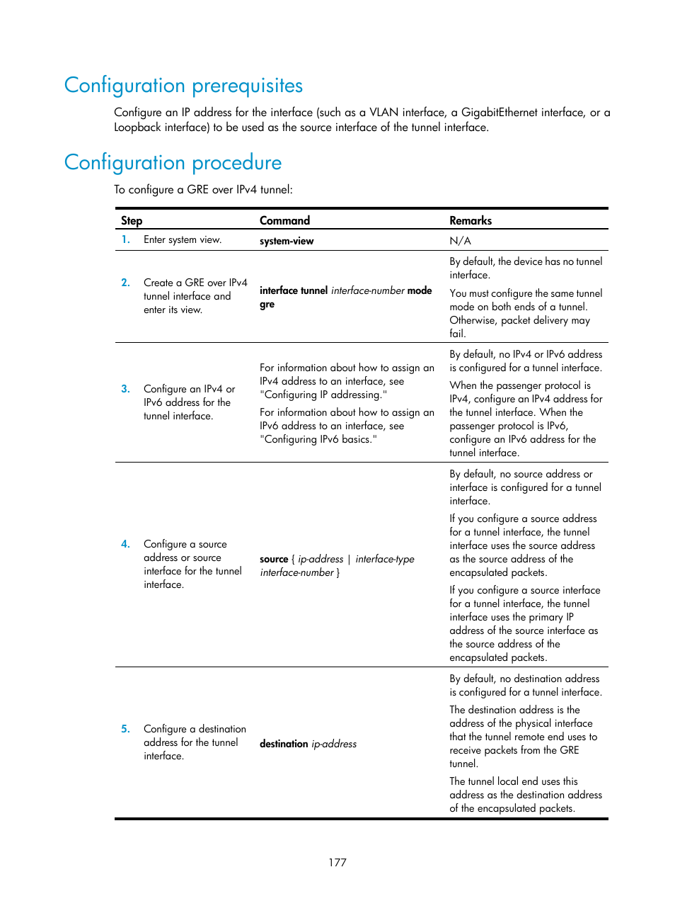 Configuration prerequisites, Configuration procedure | H3C Technologies H3C S12500 Series Switches User Manual | Page 190 / 197
