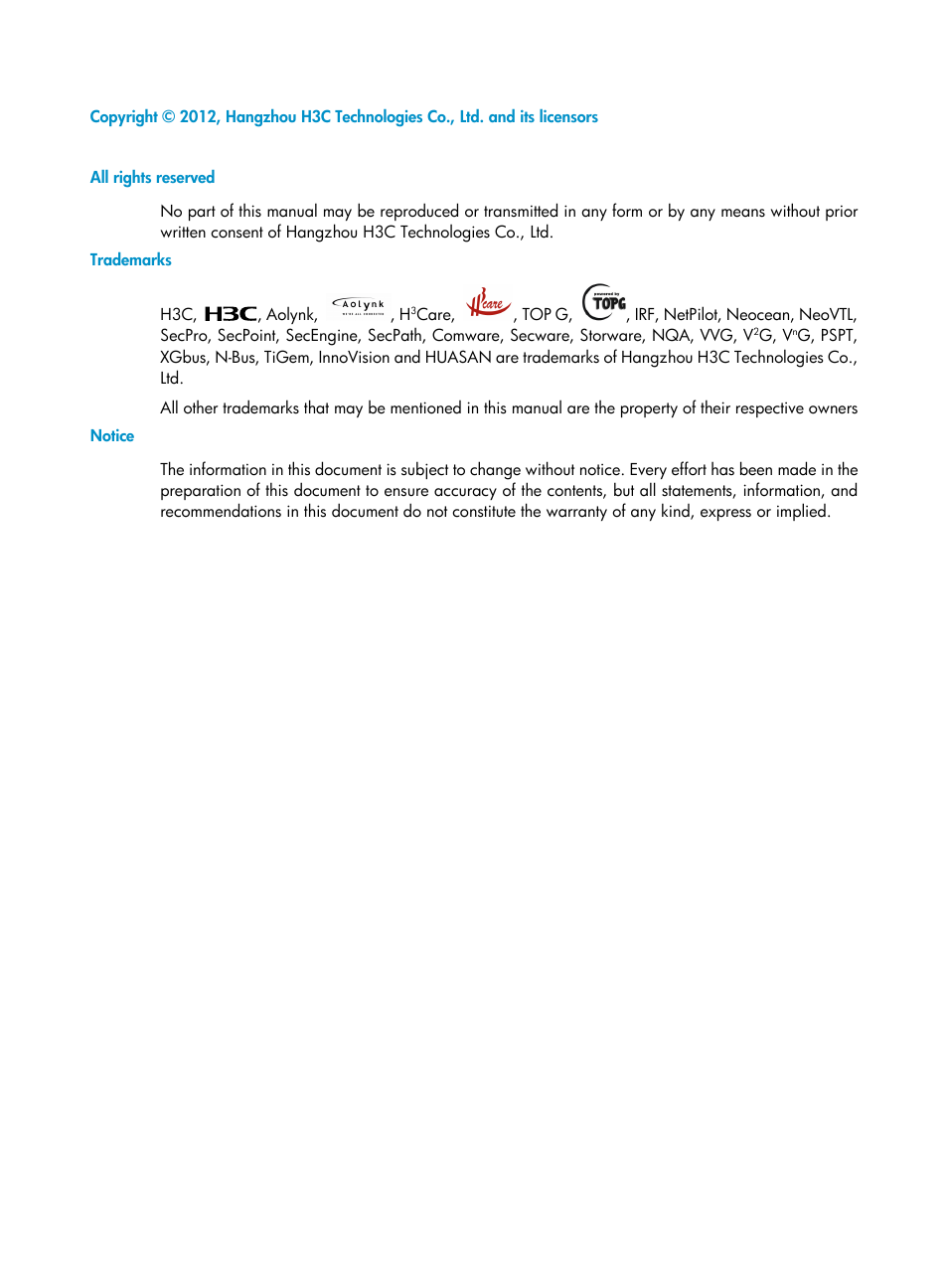 H3C Technologies H3C S12500 Series Switches User Manual | Page 2 / 39