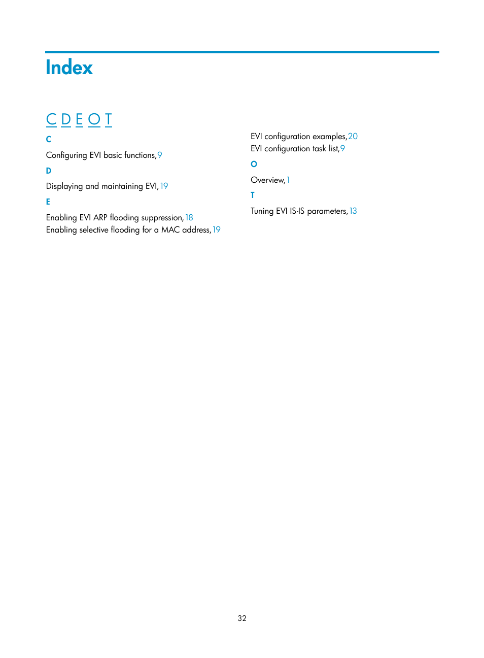 Index | H3C Technologies H3C S12500 Series Switches User Manual | Page 39 / 39