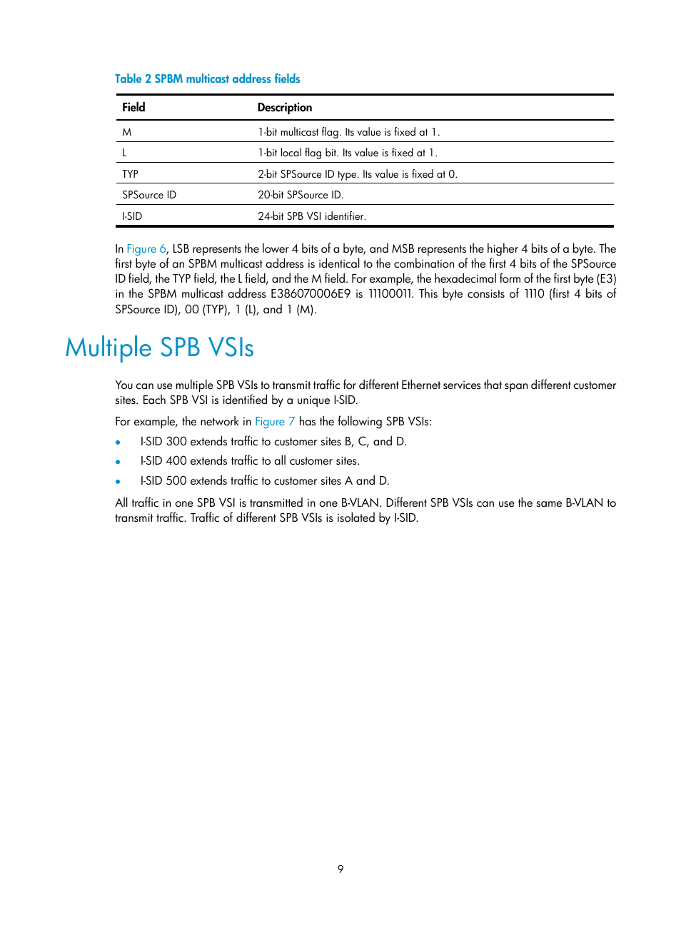 Multiple spb vsis | H3C Technologies H3C S12500 Series Switches User Manual | Page 17 / 59