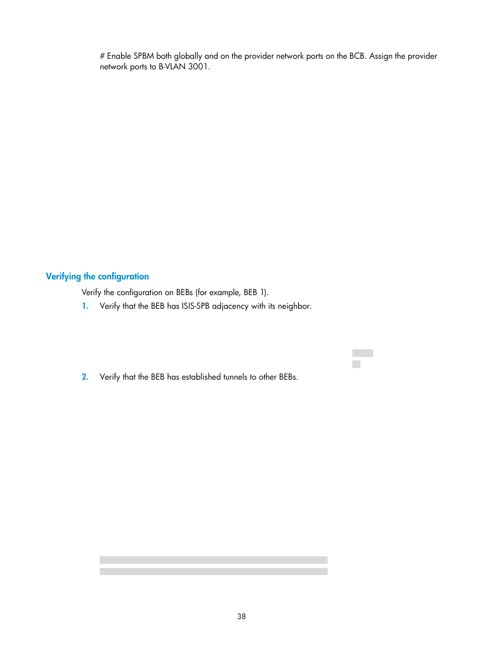 Verifying the configuration | H3C Technologies H3C S12500 Series Switches User Manual | Page 46 / 59