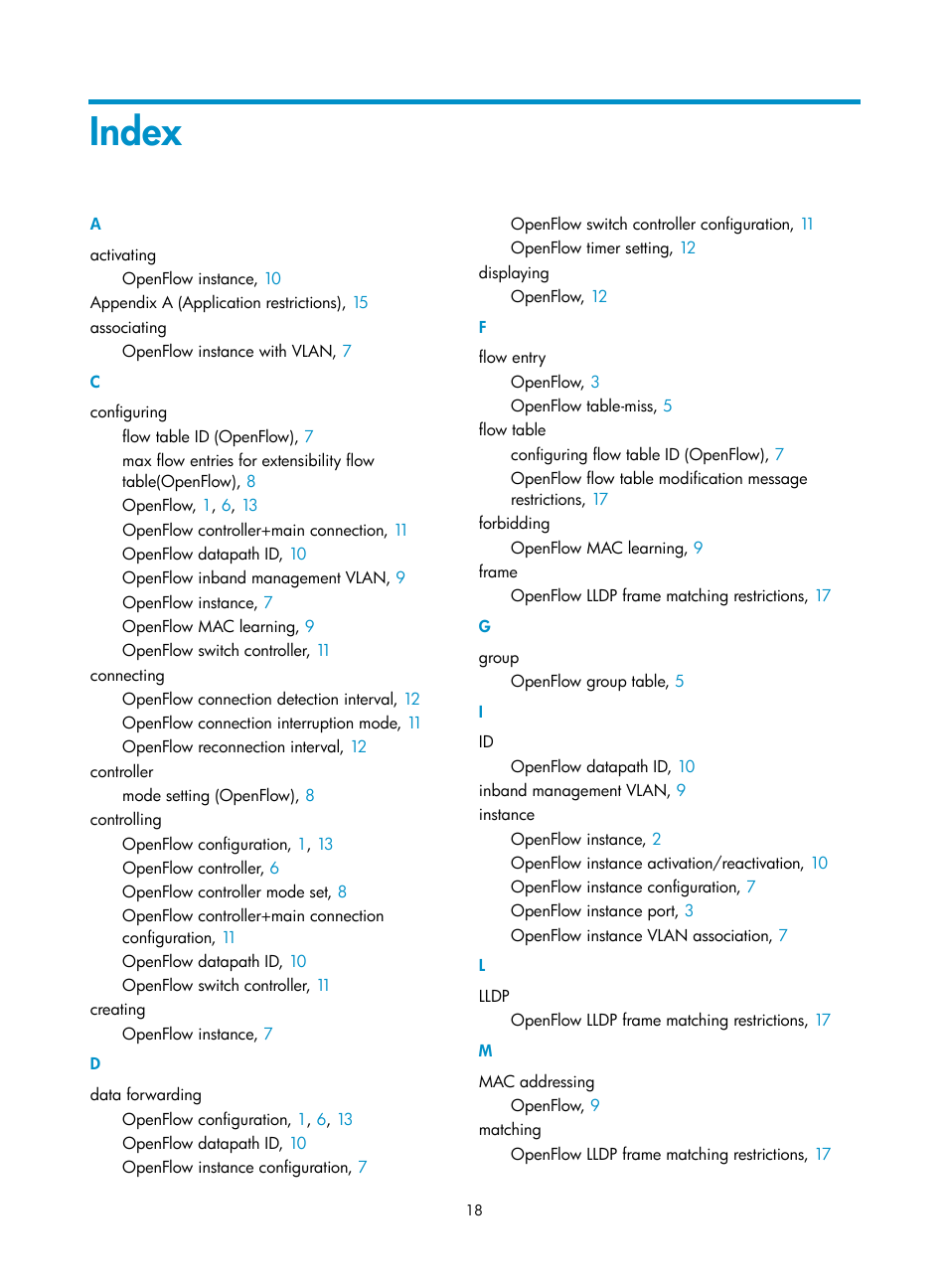 Index | H3C Technologies H3C S12500 Series Switches User Manual | Page 25 / 27