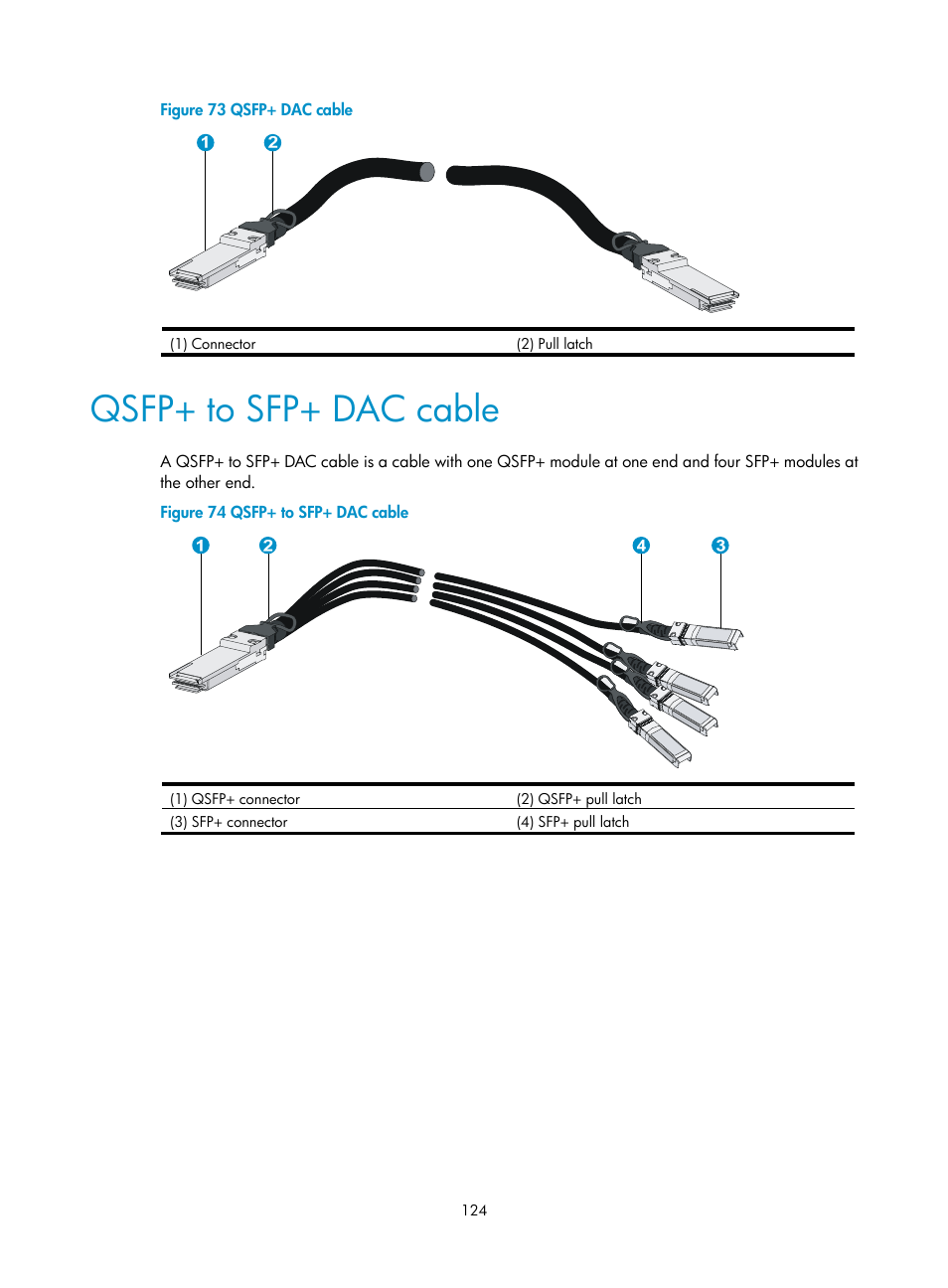 Qsfp+ to sfp+ dac cable | H3C Technologies H3C S12500-X Series Switches User Manual | Page 132 / 162