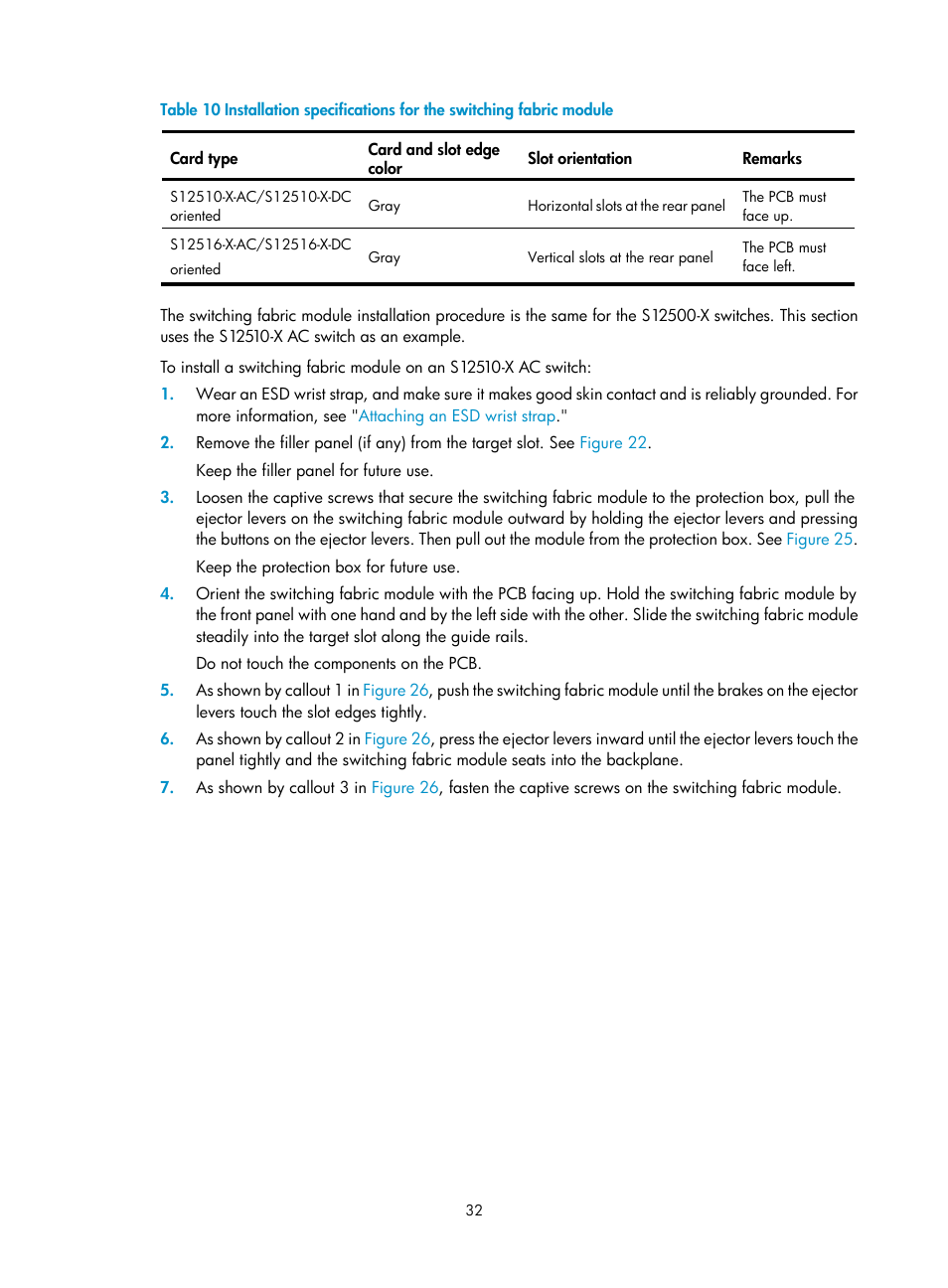 H3C Technologies H3C S12500-X Series Switches User Manual | Page 40 / 162