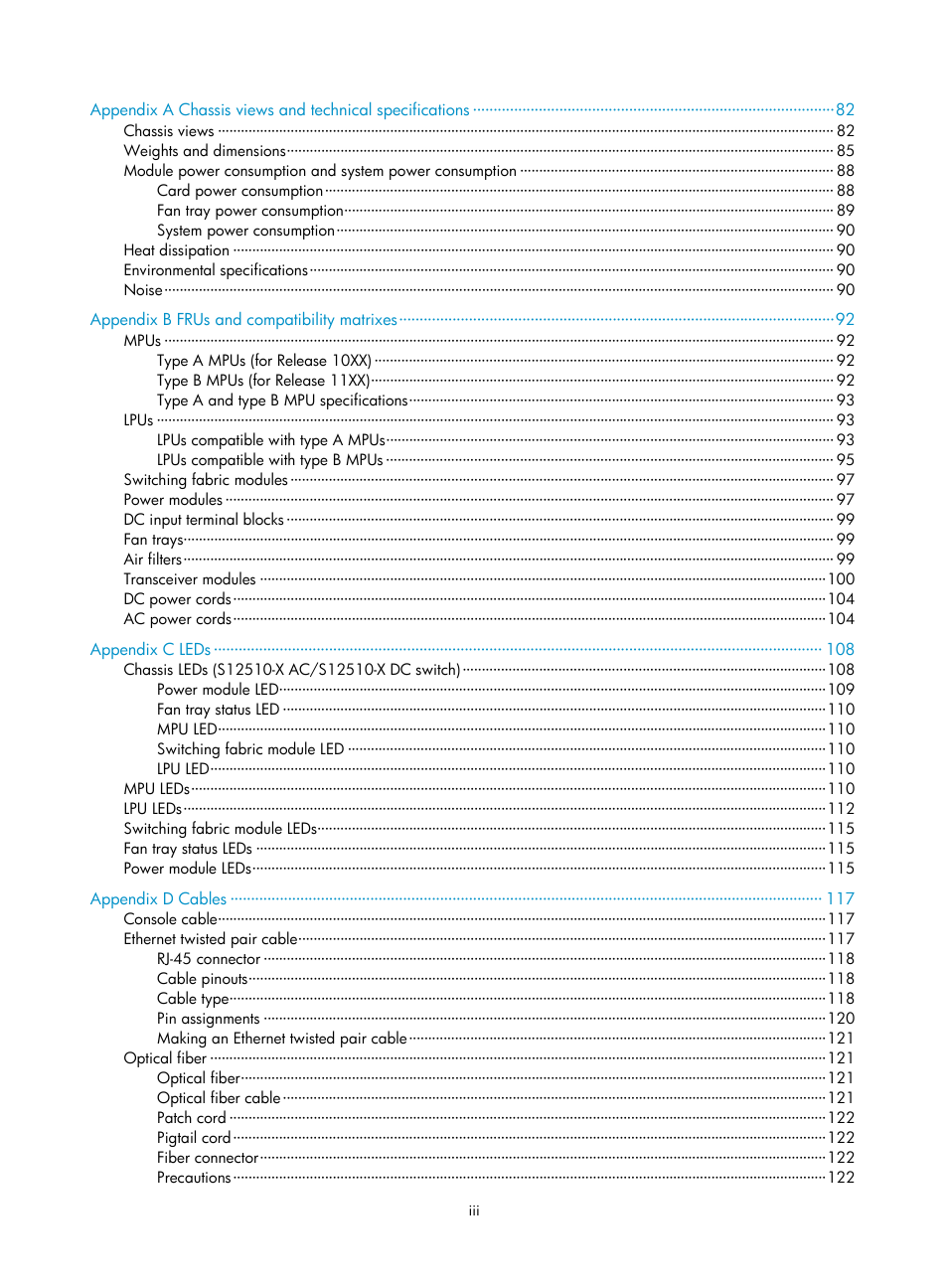 H3C Technologies H3C S12500-X Series Switches User Manual | Page 7 / 162