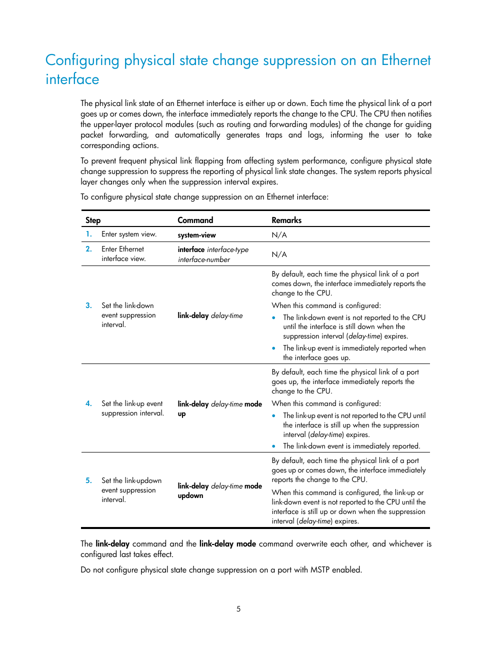 Configuring the link mode of an ethernet interface | H3C Technologies H3C S12500-X Series Switches User Manual | Page 16 / 216