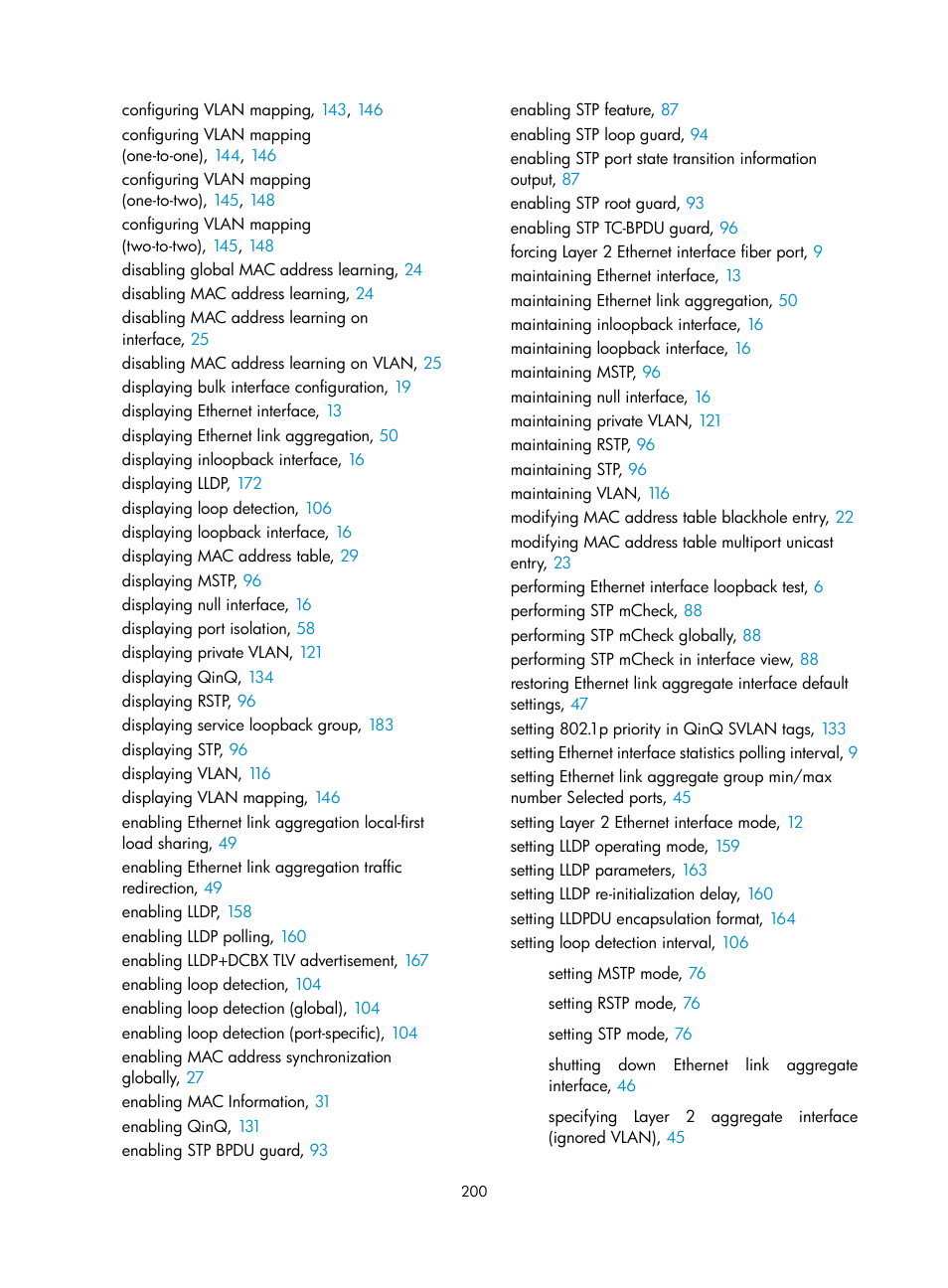 Configuring two-to-two vlan mapping | H3C Technologies H3C S12500-X Series Switches User Manual | Page 211 / 216