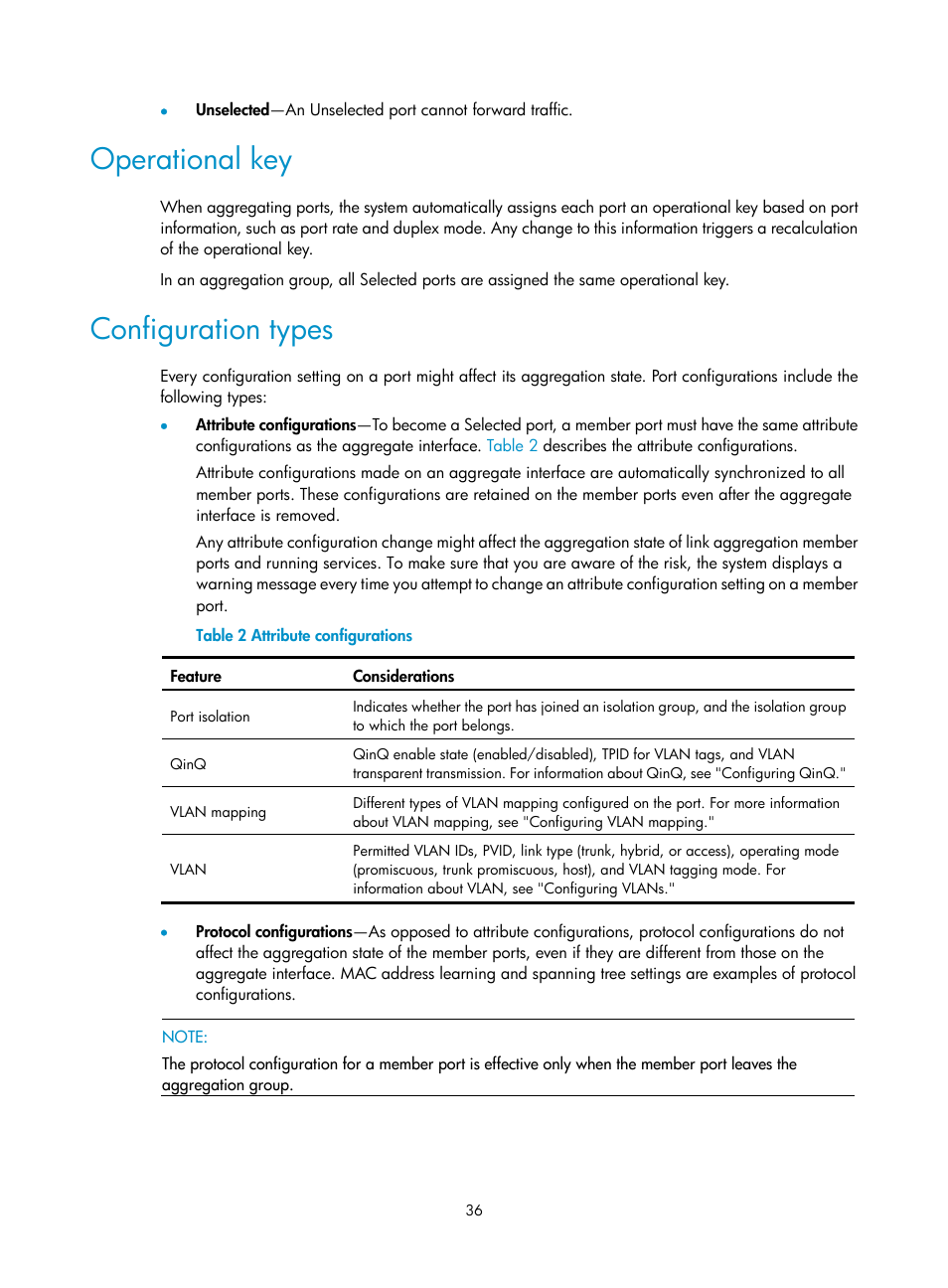 Operational key, Configuration types, Configuring the frame forwarding rule | Assigning mac learning priority to interfaces | H3C Technologies H3C S12500-X Series Switches User Manual | Page 47 / 216