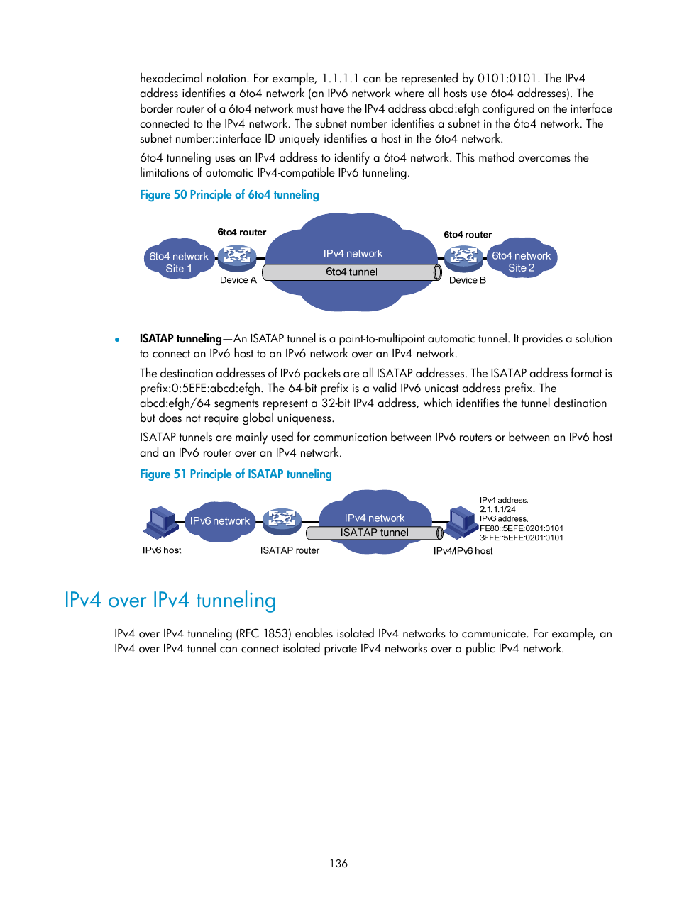 Ipv4 over ipv4 tunneling | H3C Technologies H3C S12500-X Series Switches User Manual | Page 147 / 206