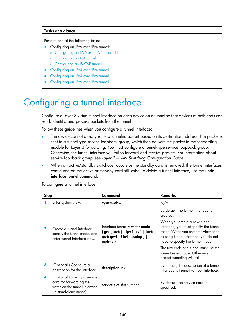 Configuring a tunnel interface, Basic ip forwarding on the device, Fib table | H3C Technologies H3C S12500-X Series Switches User Manual | Page 151 / 206