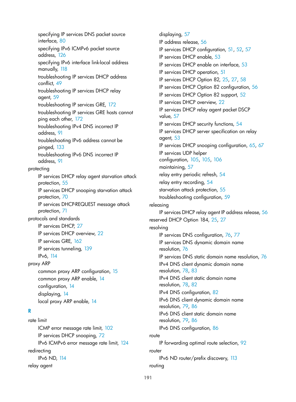 Enabling sending icmpv6 redirect messages, Specifying the source address for icmpv6 packets | H3C Technologies H3C S12500-X Series Switches User Manual | Page 202 / 206